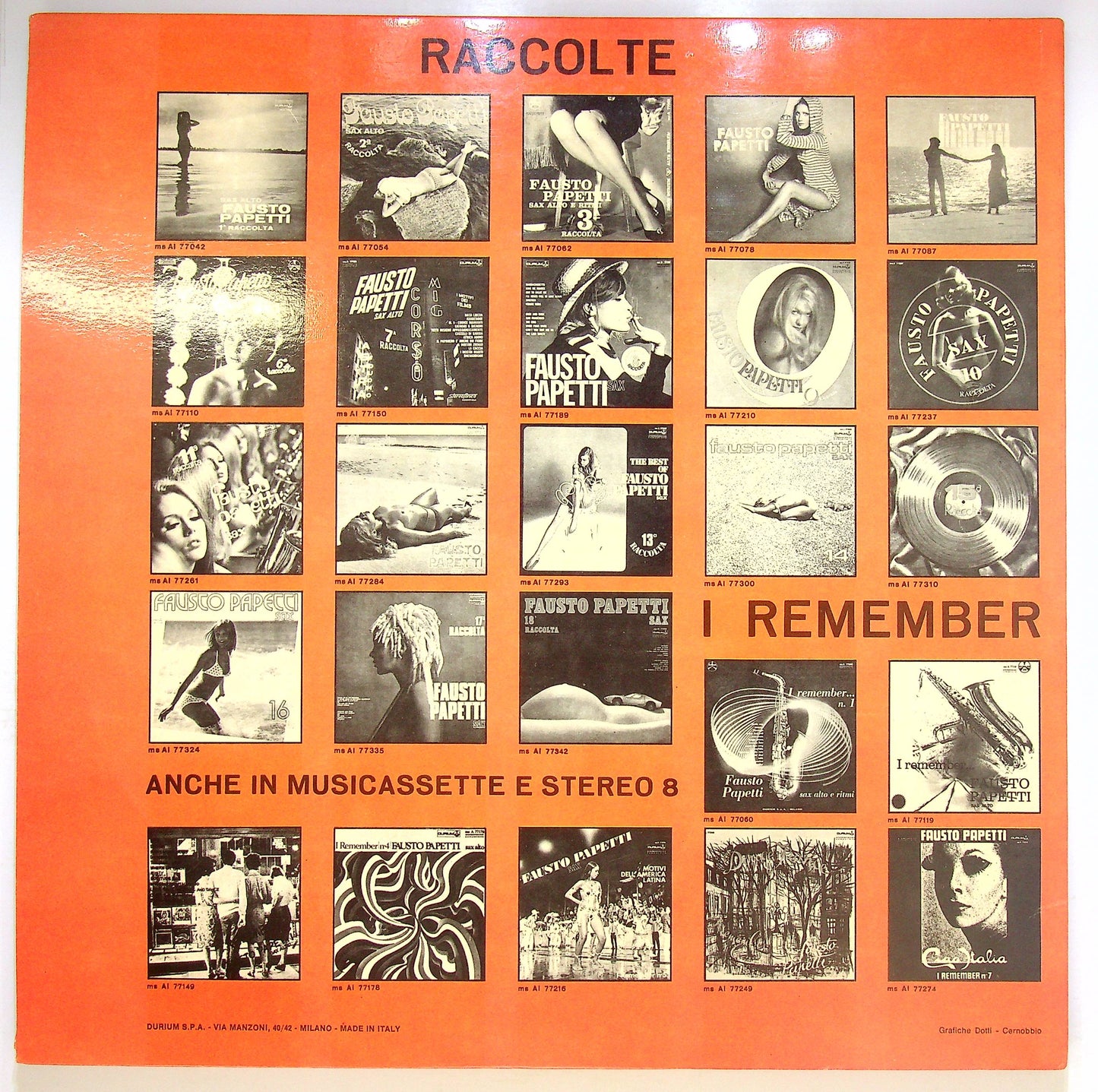 EBOND Fausto Papetti - 19ª Raccolta Vinile V078127