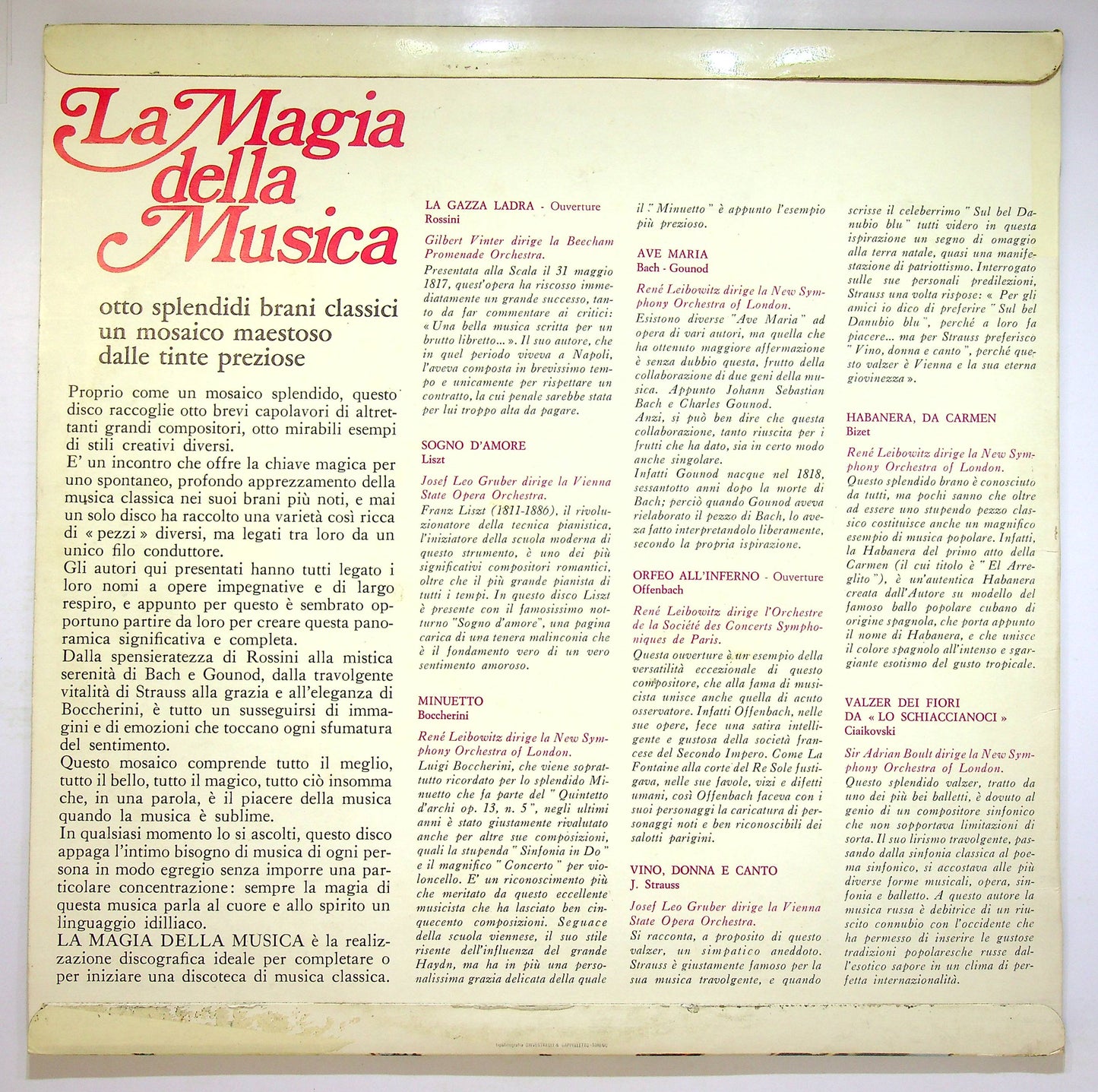 EBOND Various - La Magia Della Musica Vinile V078140
