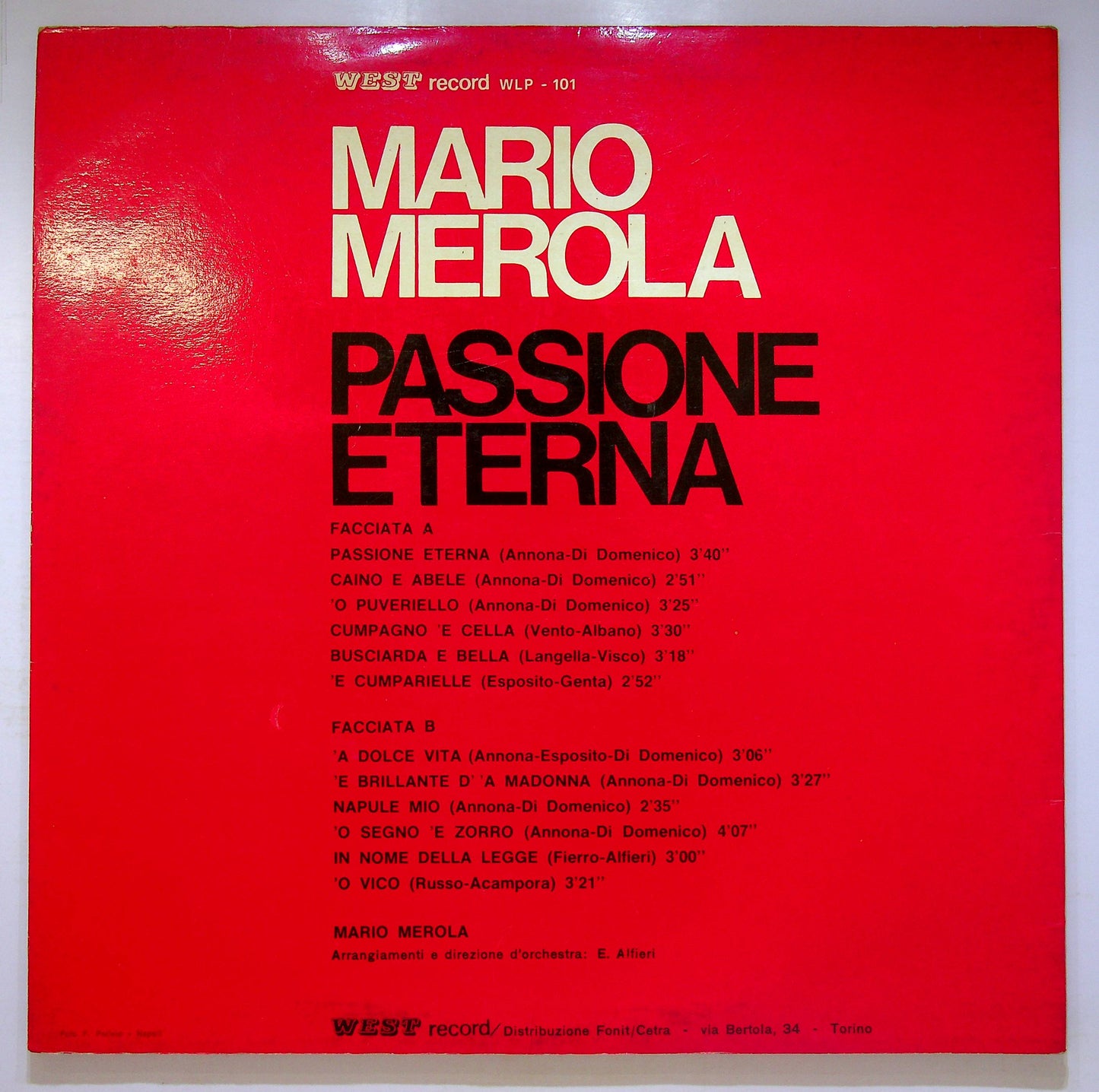 EBOND Mario Merola - Passione Eterna Vinile V079011