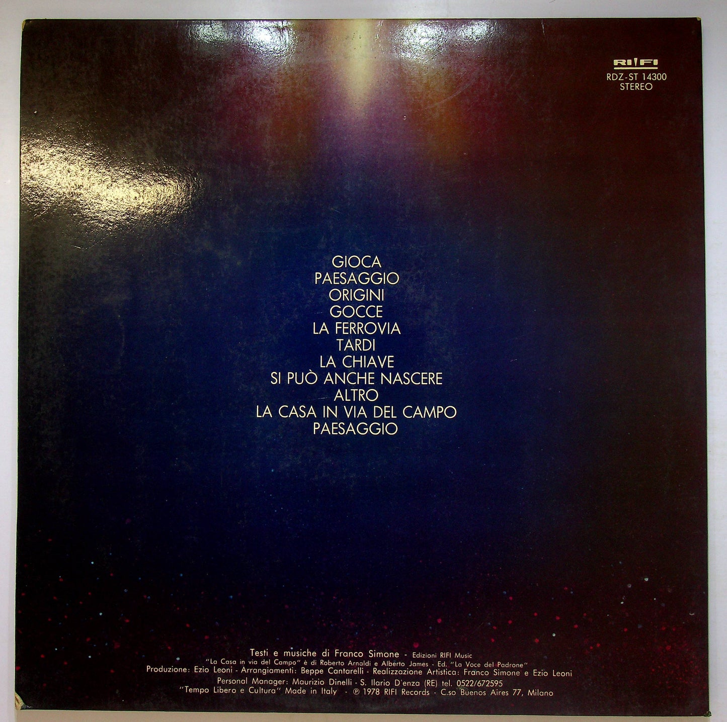 EBOND Franco Simone - Paesaggio Vinile V079053