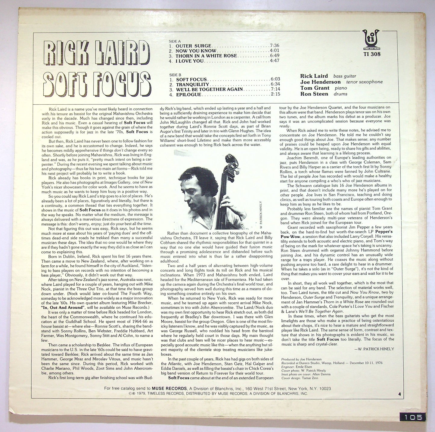 EBOND Rick Laird - Soft Focus Vinile V079056