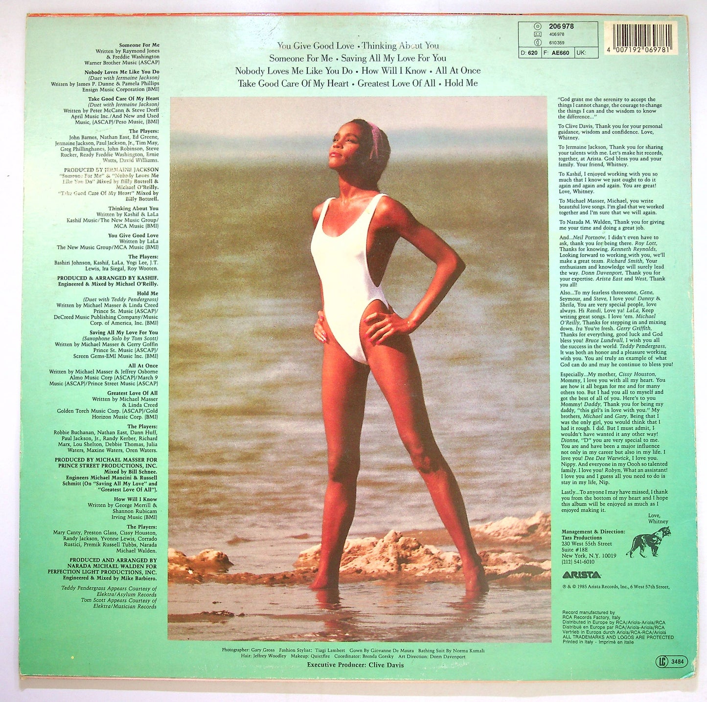 EBOND Whitney Houston - Whitney Houston Vinile V079110