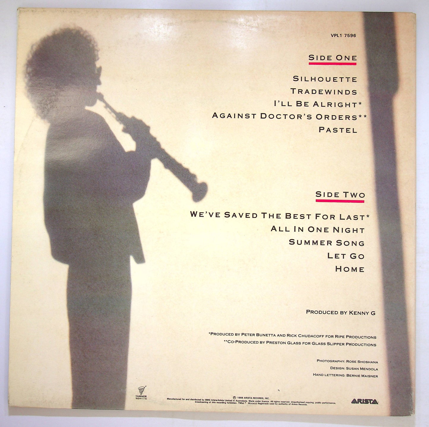 EBOND Kenny G - Silhouette Vinile V079118