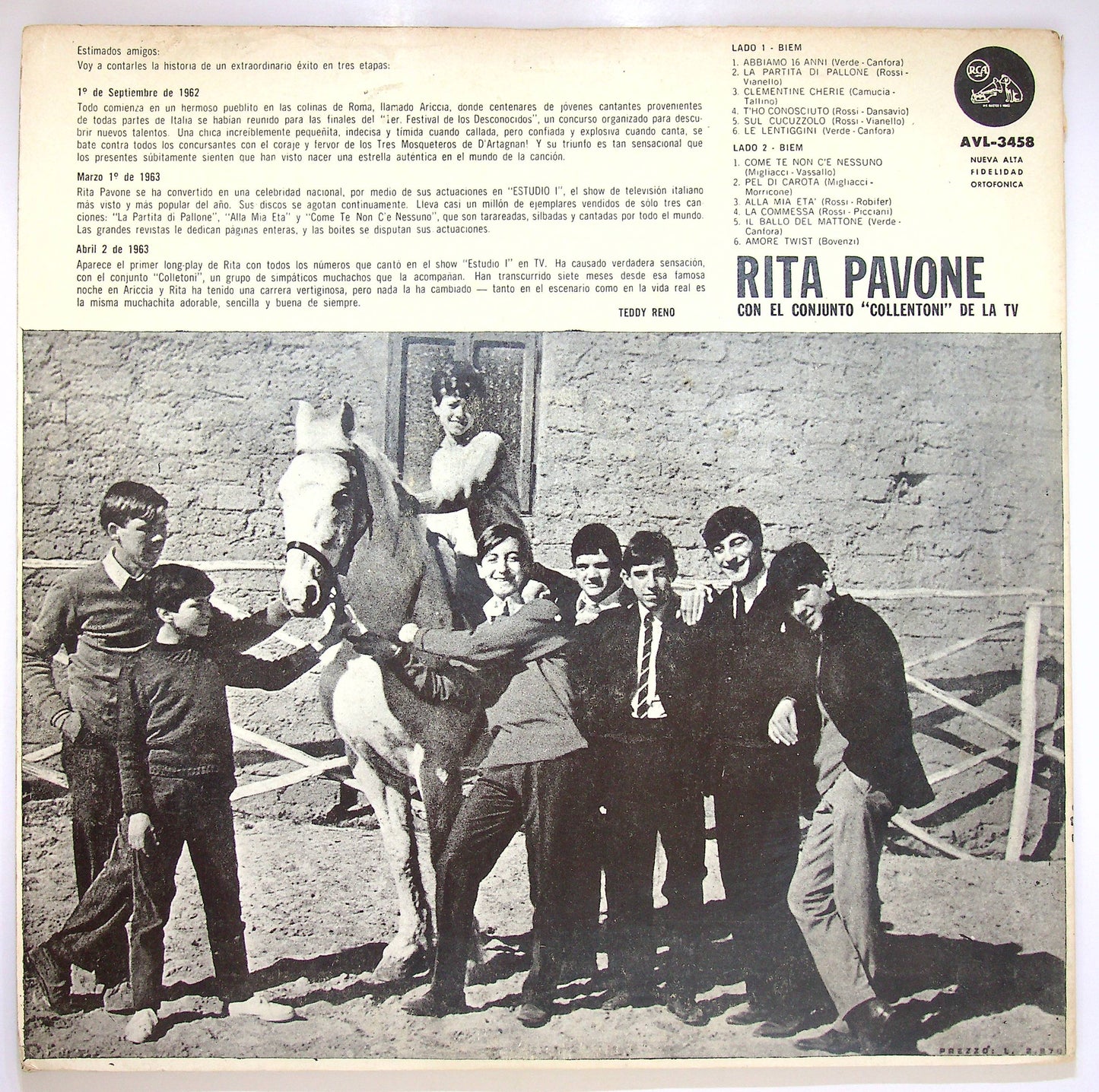 EBOND Rita Pavone - Rita Pavone (Argentina 1963) Vinile V080057