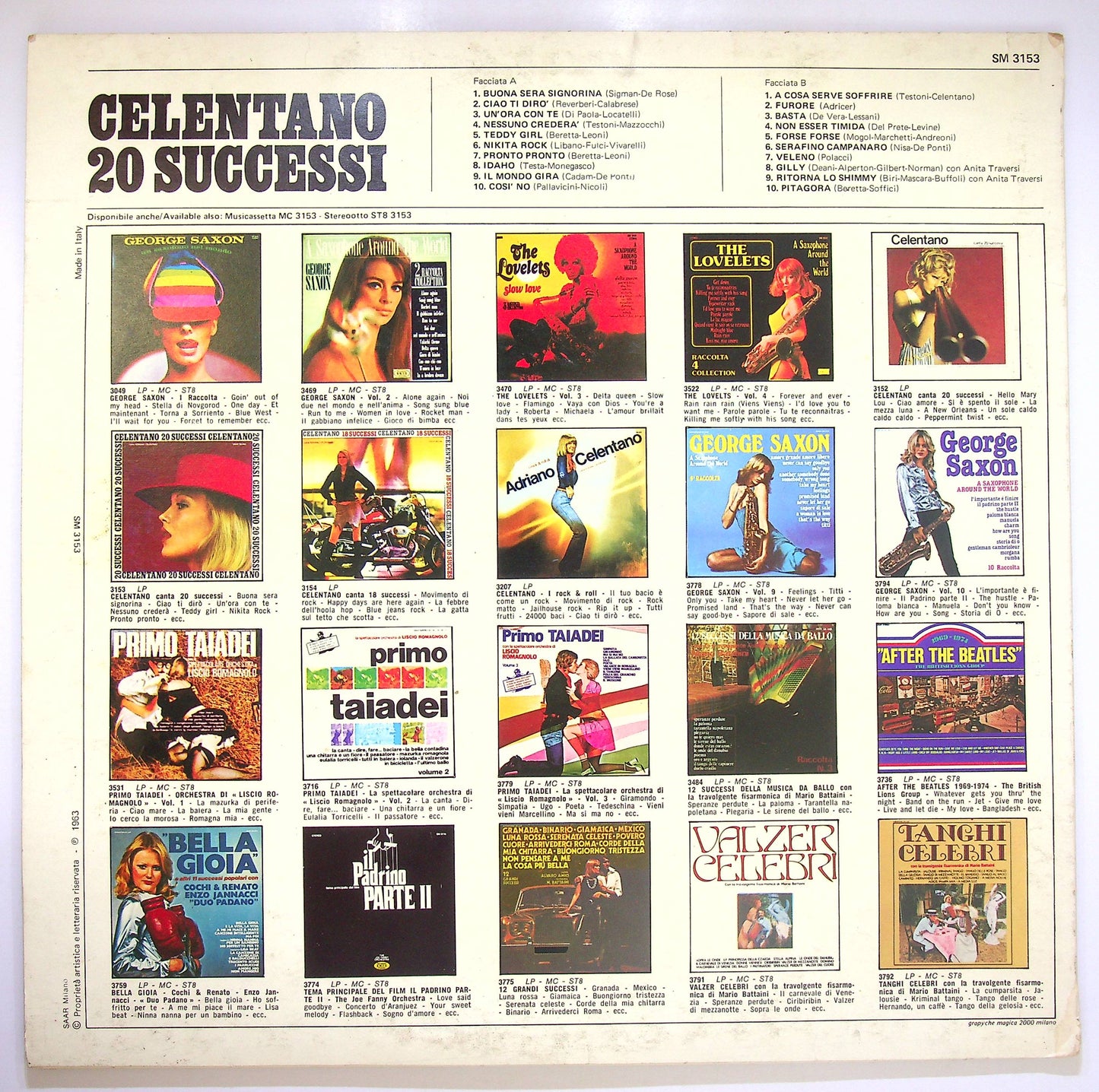 EBOND Celentano - 20 Successi Vinile V080065