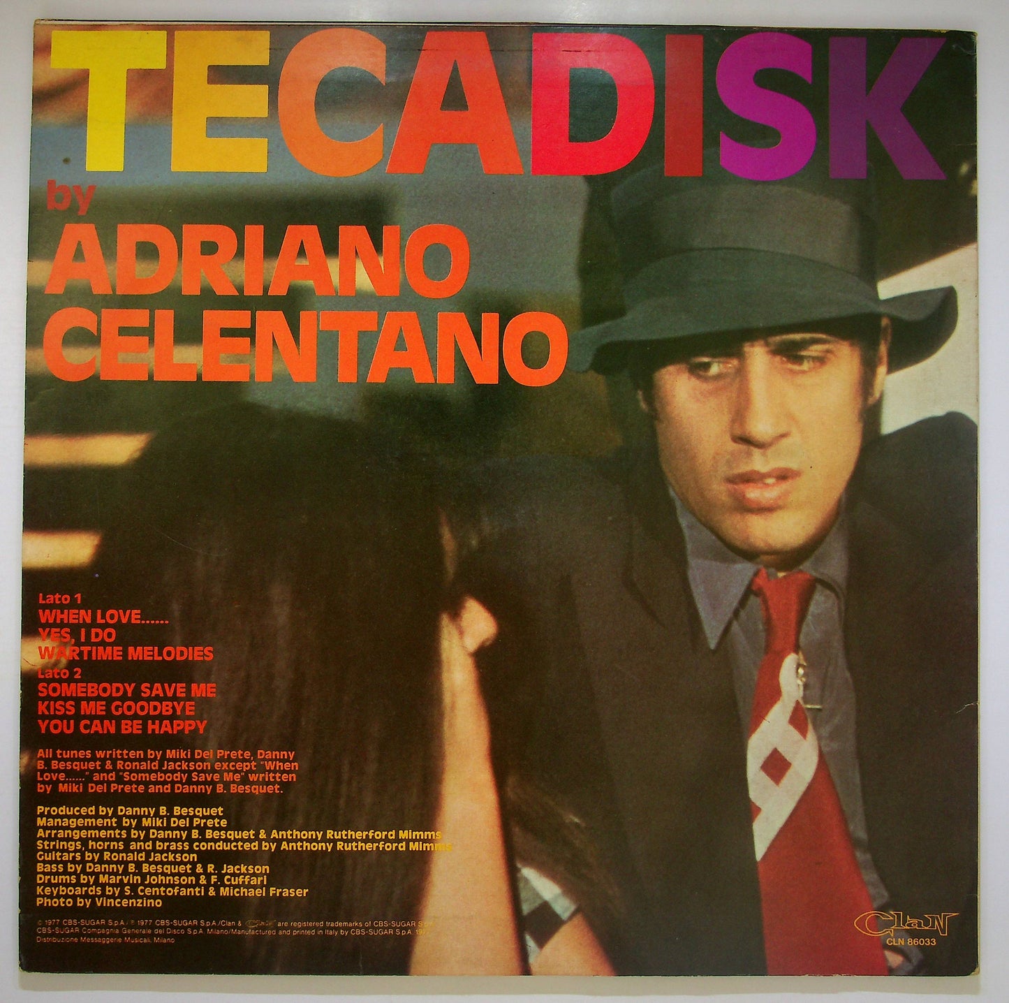 EBOND Adriano Celentano - Tecadisk Vinile V080066
