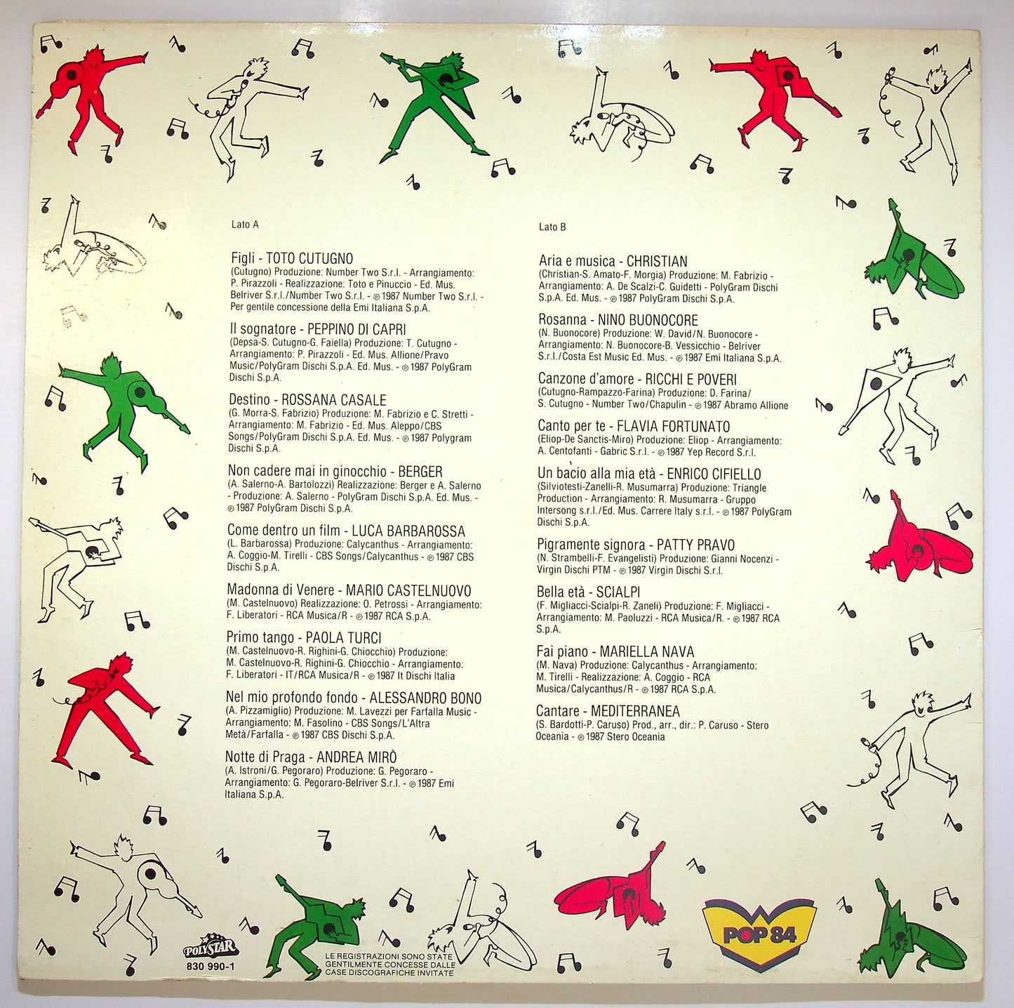 EBOND Various - Sanremo '87- Il Meglio Del Festival Vinile V080097