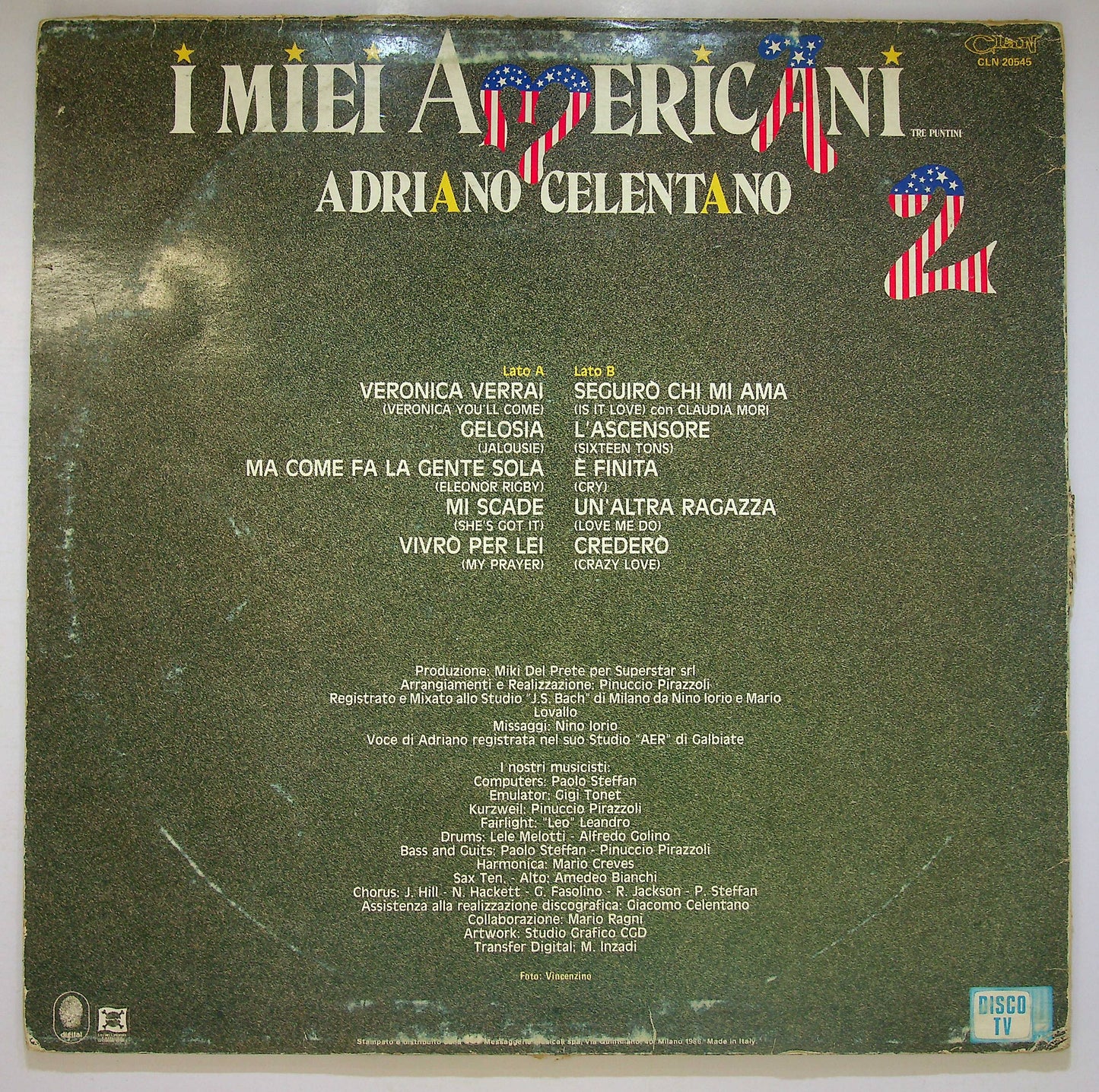 EBOND Adriano Celentano - I Miei Americani (Tre Puntini) 2 Vinile V080125