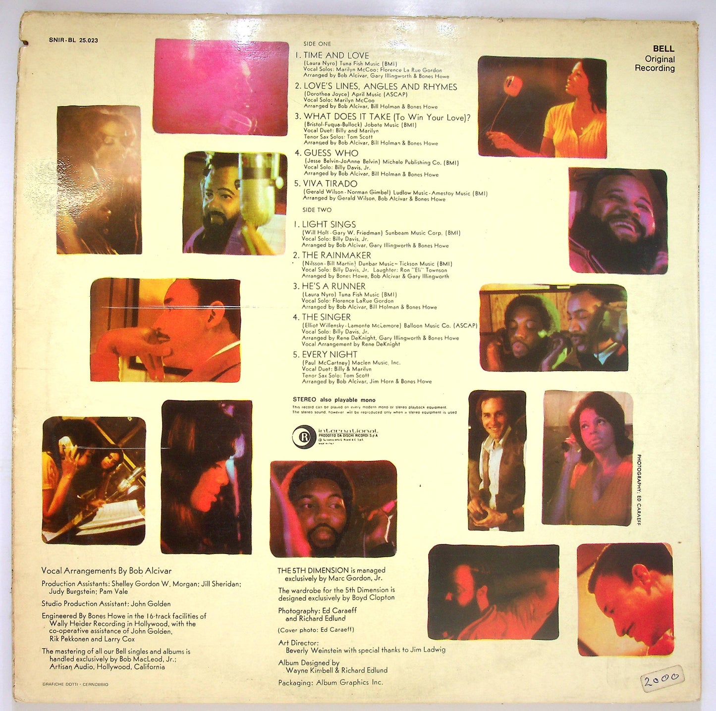 EBOND The 5th Dimension - Love's Lines, Angles And Rhymes Vinile V080145