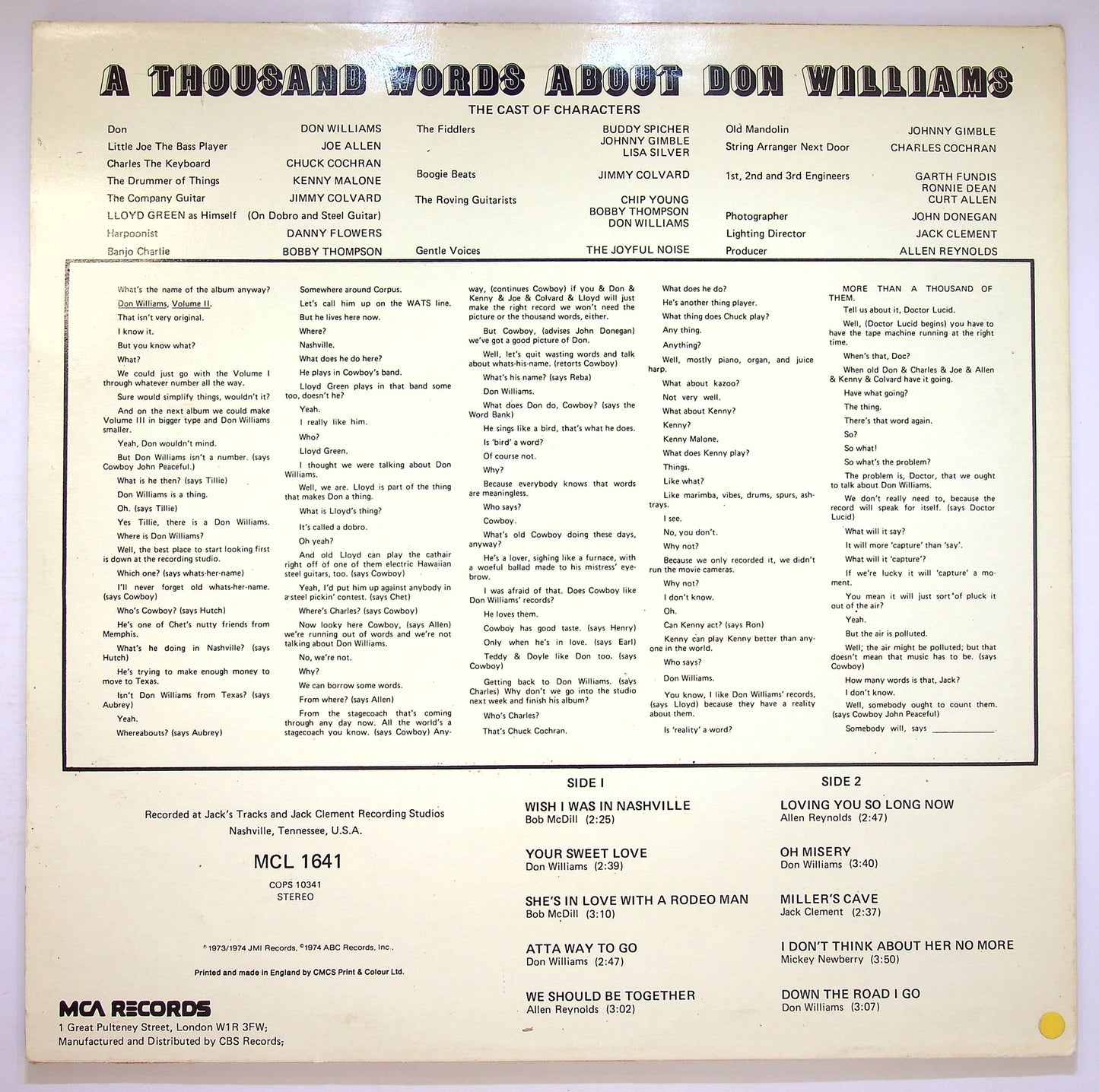 EBOND Don Williams - Volume Two Vinile V081020