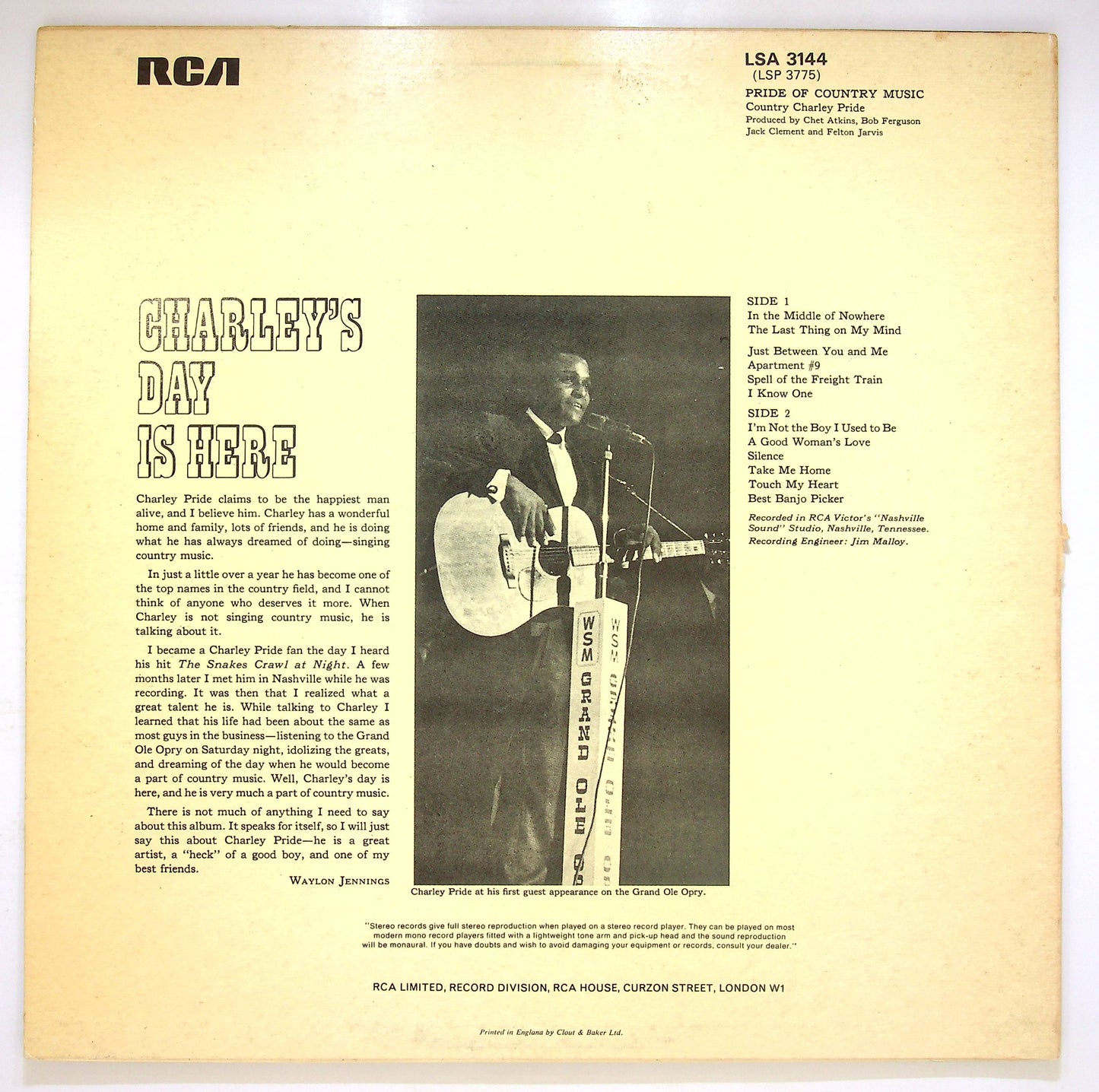 EBOND Charley Pride - Pride Of Country Music Vinile V081030