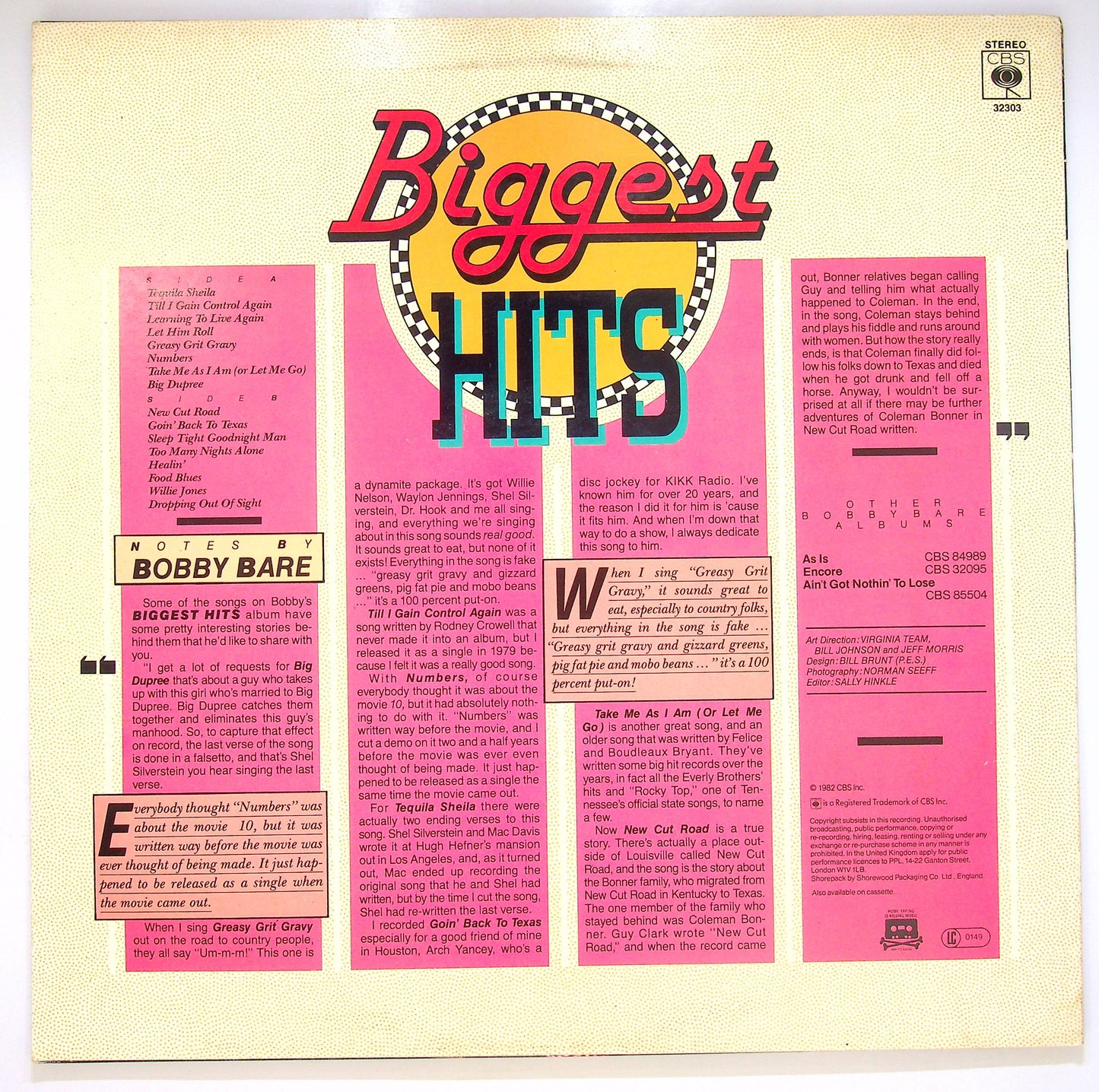 EBOND Bobby Bare - Biggest Hits Vinile V081040