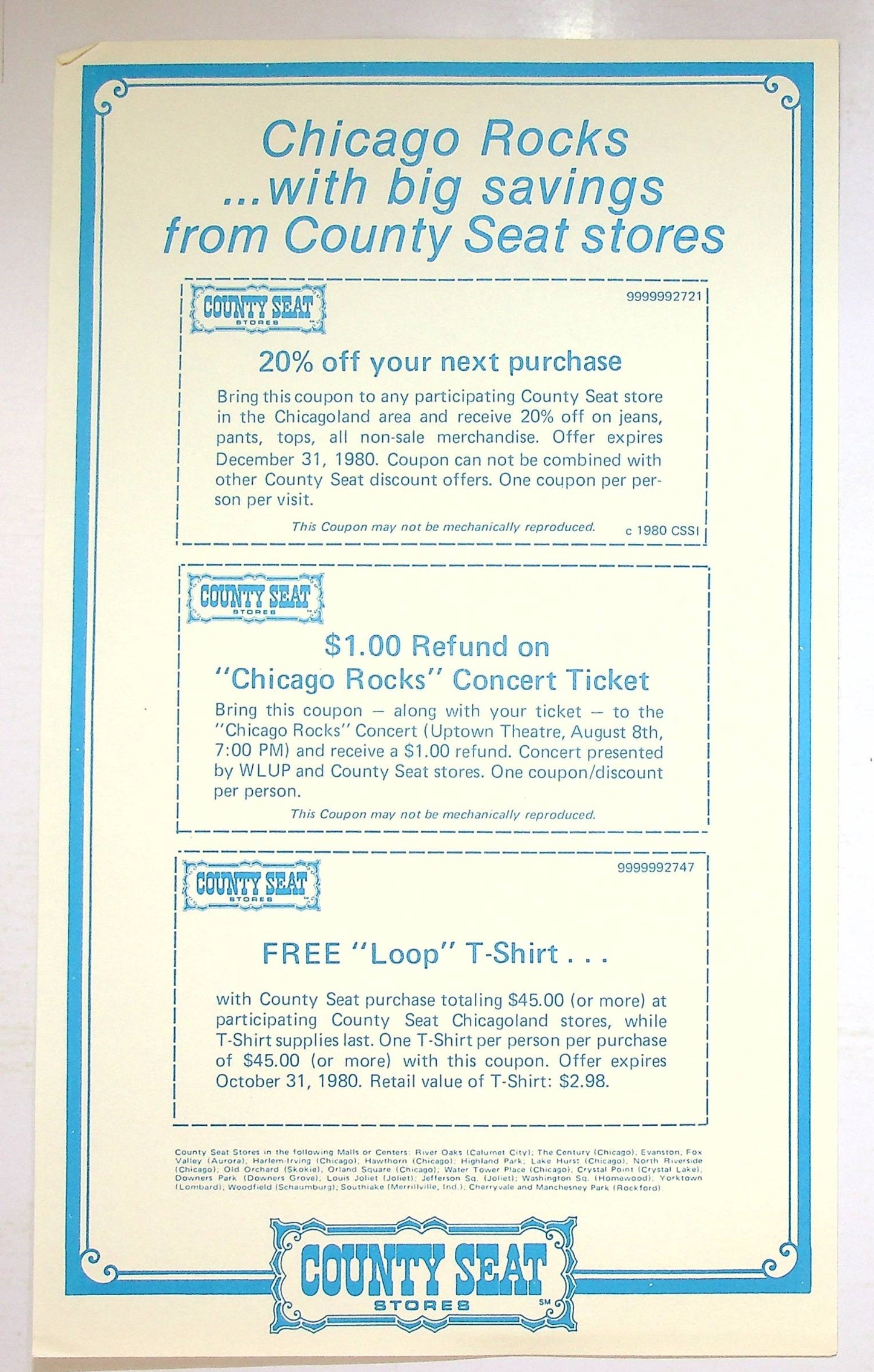 EBOND Various - Chicago Rocks Volume One - The Loop FM 98 Vinile V081069