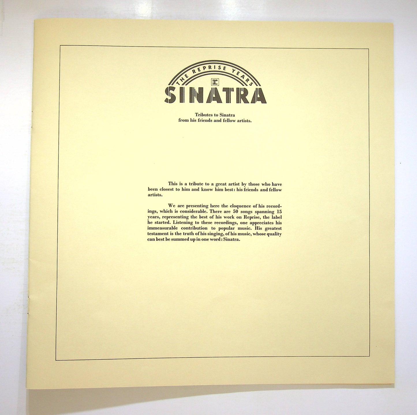 EBOND Frank Sinatra - Sinatra The Reprise Years (UK) Vinile V081099