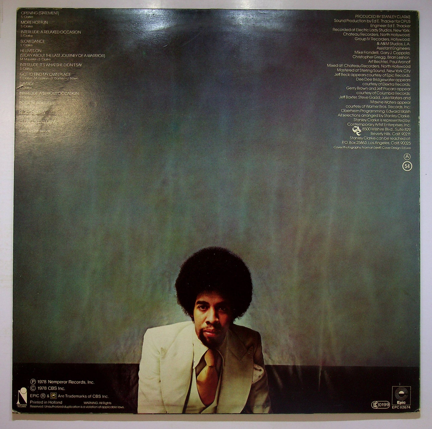 EBOND Stanley Clarke - Modern Man Vinile V081104