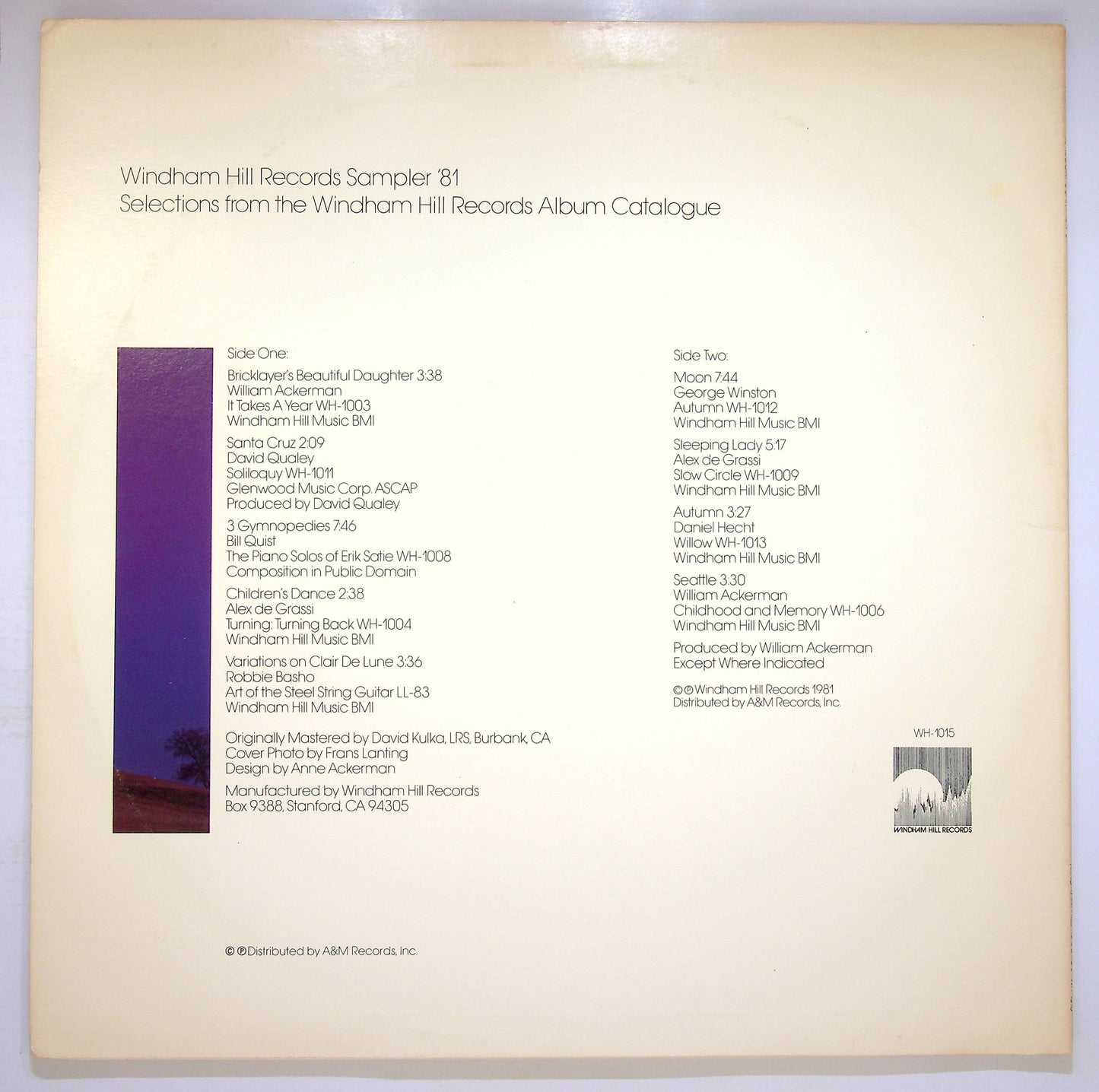 EBOND Various - Windham Hill Records Sampler '81 Vinile V081146