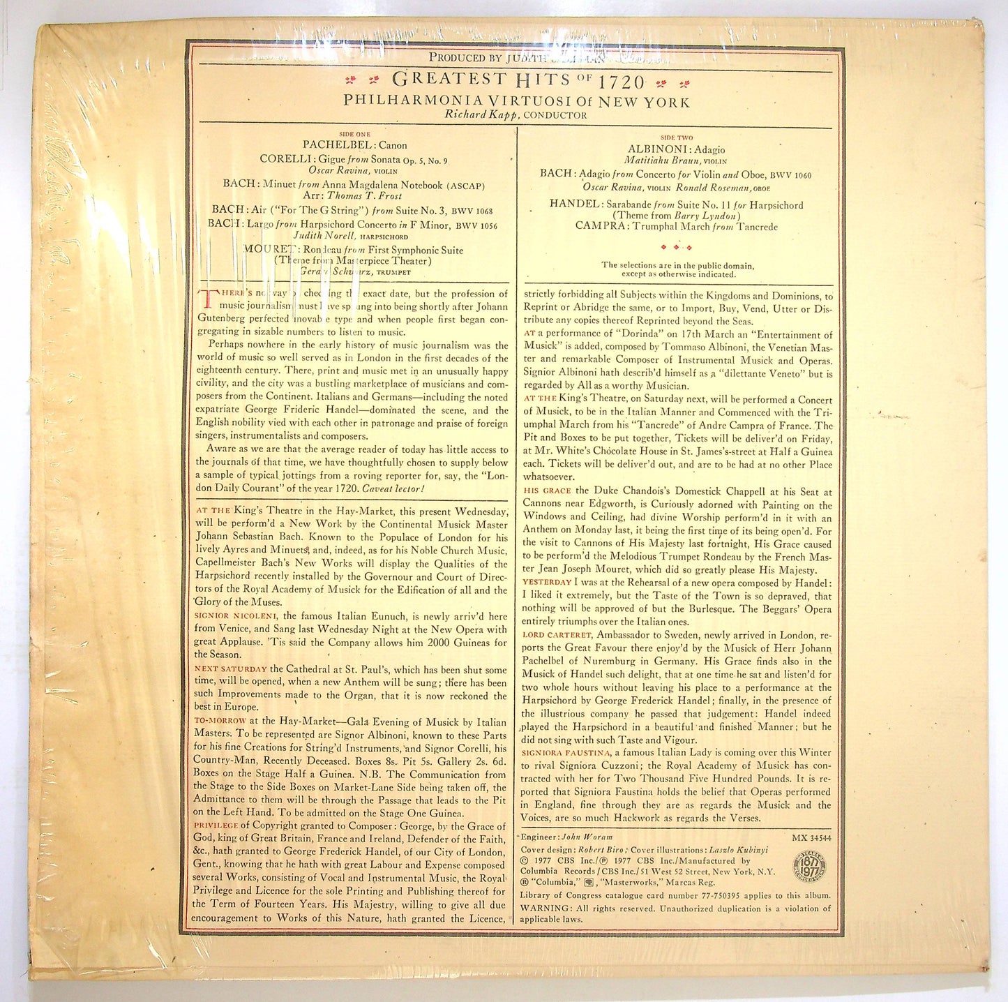 EBOND Greatest Hits Of 1720 Vinile V082007