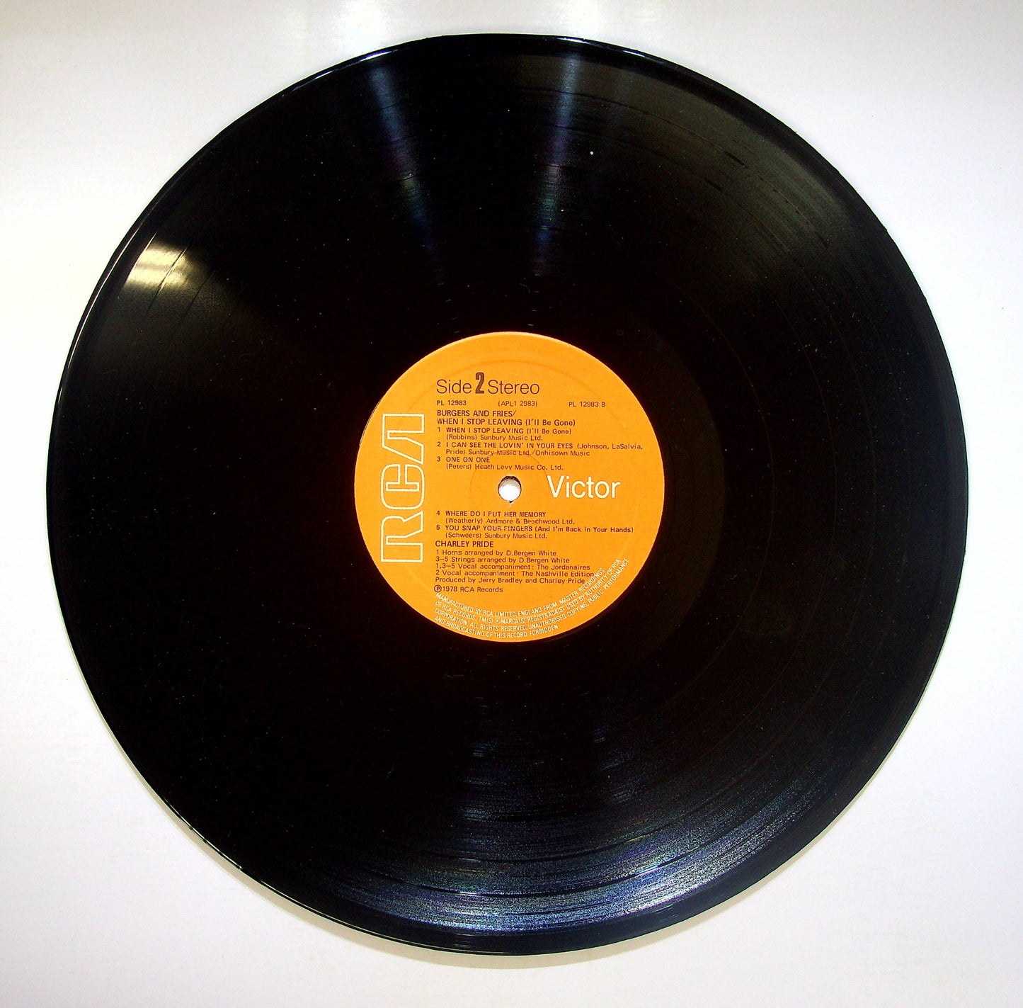 EBOND Charley Pride - Burgers And Fries Vinile V082093