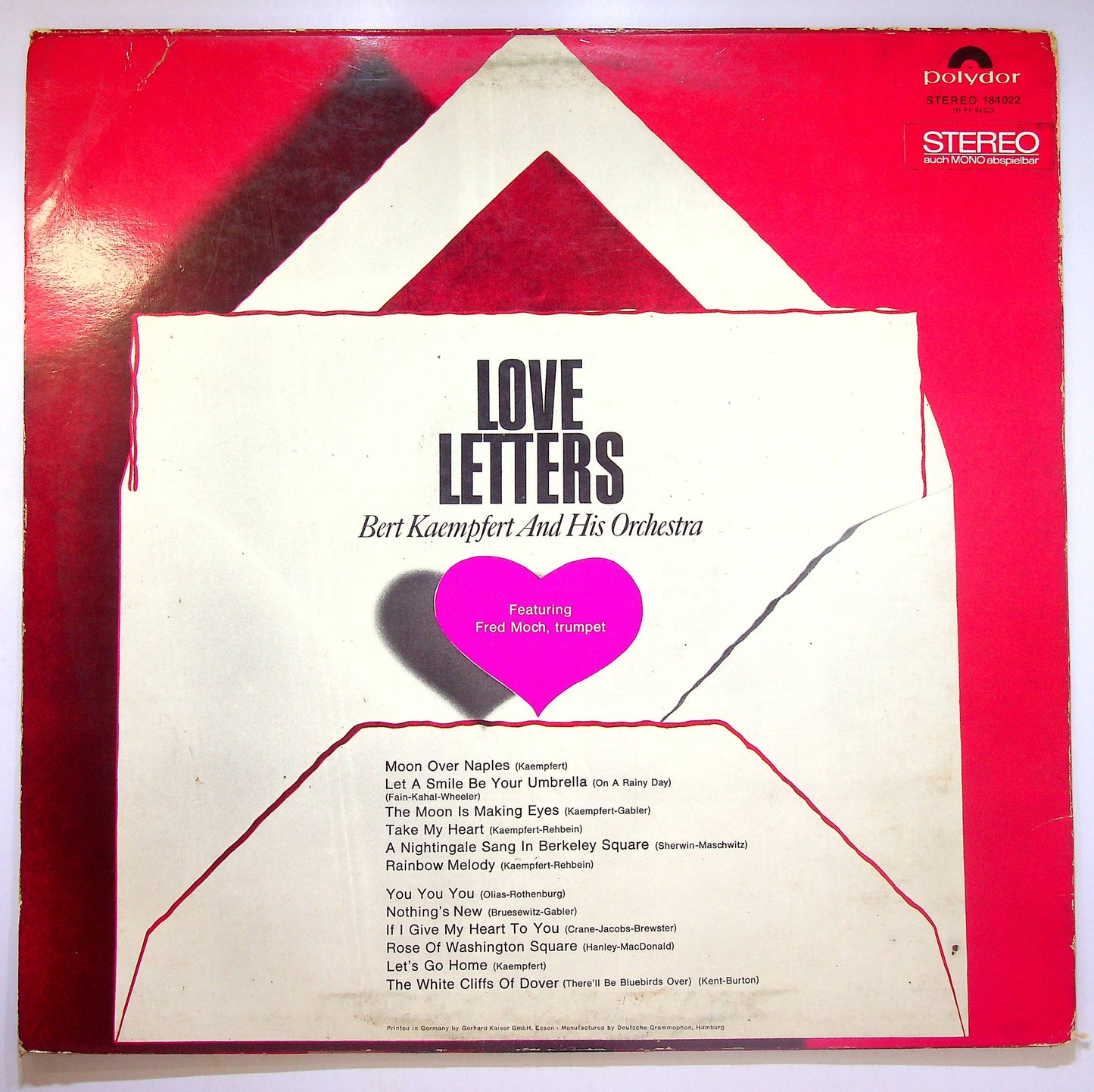 EBOND Bert Kaempfert And His Orchestra - Love Letters Vinile V083065