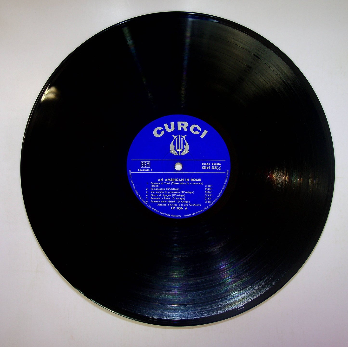 EBOND D'Artega E La Sua Orchestra - An American In Rome Vinile V083072