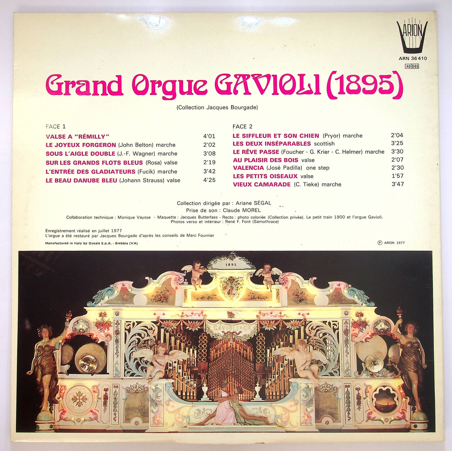 EBOND L'orgue de la Foire du Trone - Grand Orgue Gavioli (1895) Vinile V083078