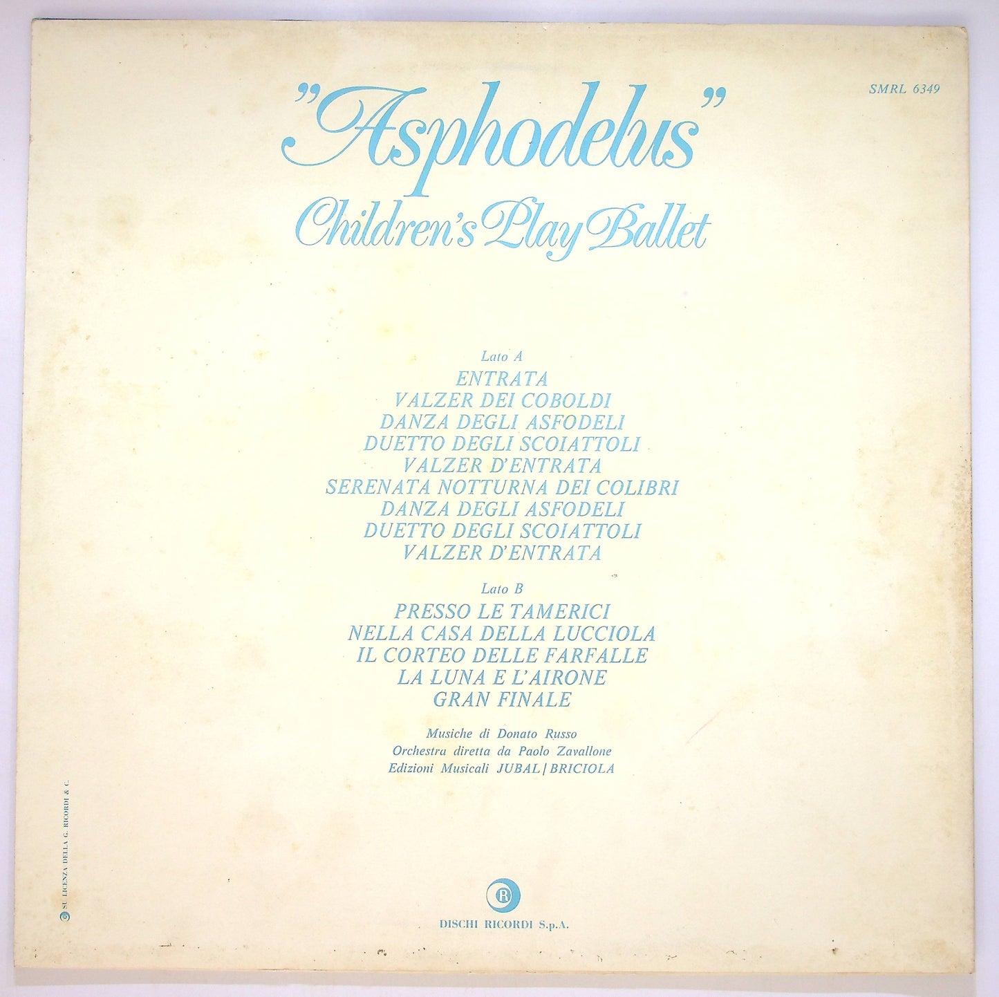 EBOND Asphodelus - Children's Play Ballet Vinile V083083