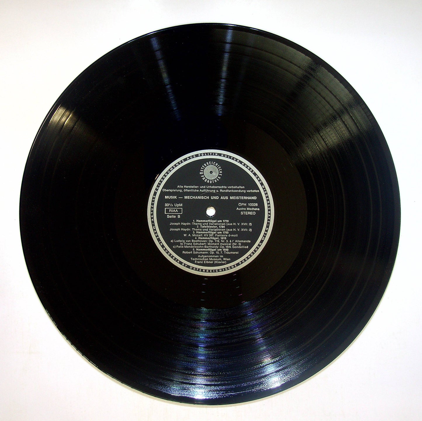 EBOND Franz Eibner - Musik Mechanisch Und von Meisterhand Vinile V083084