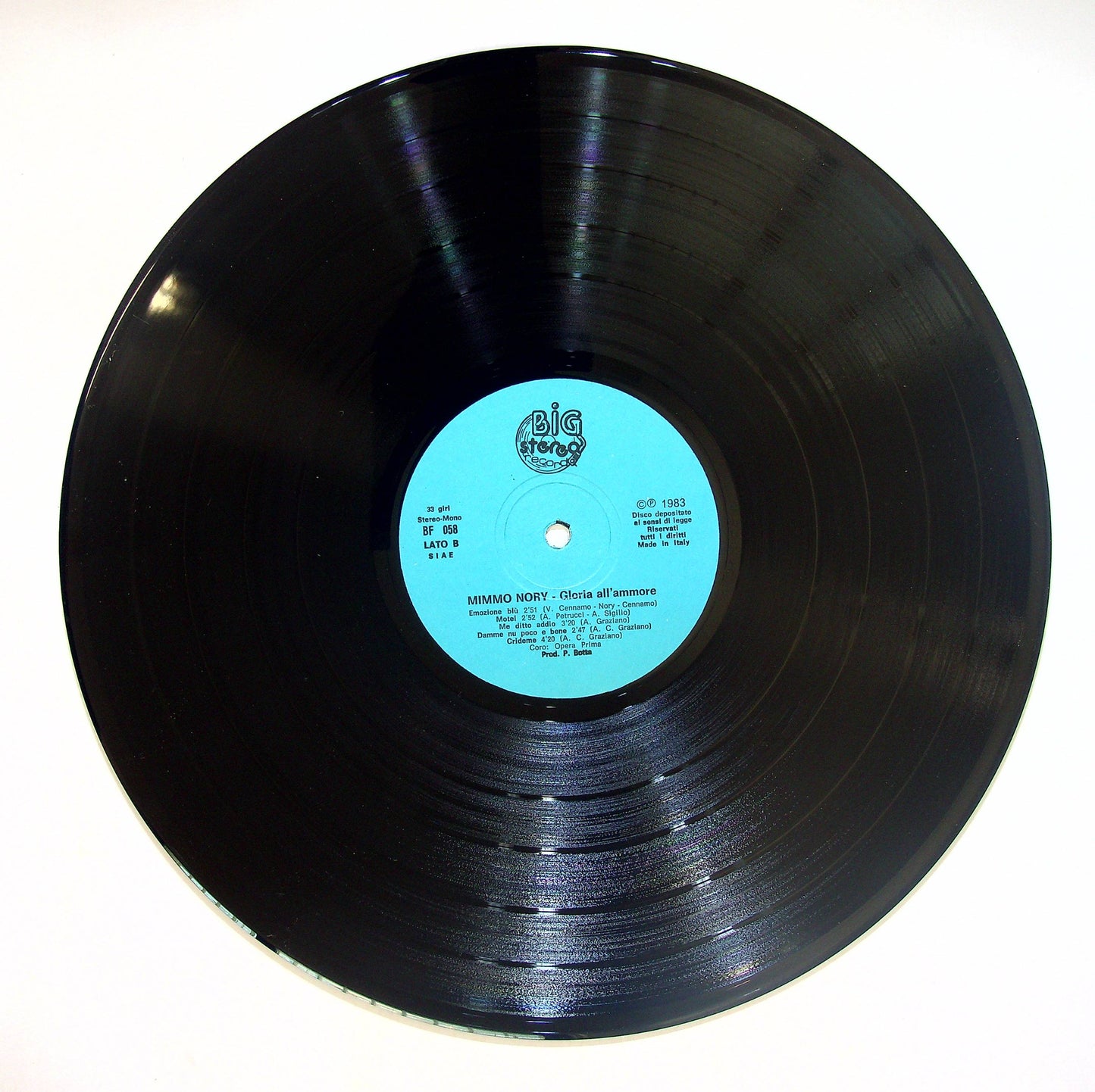 EBOND Mimmo Nory - Gloria All'Ammore Vinile V083093