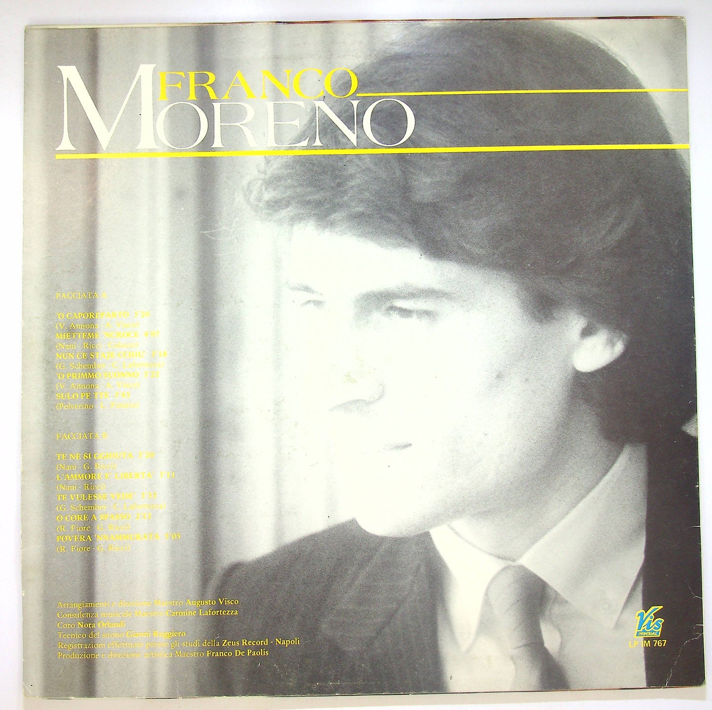 EBOND Franco Moreno - 'O Caporeparto Vinile V083097