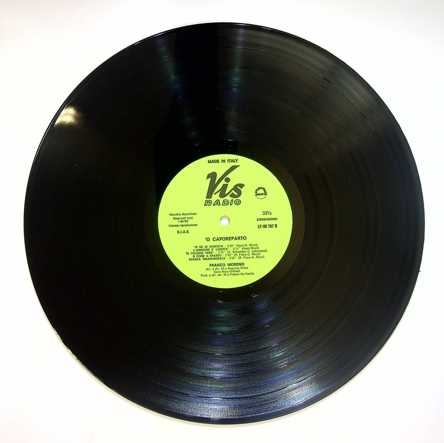 EBOND Franco Moreno - 'O Caporeparto Vinile V083097