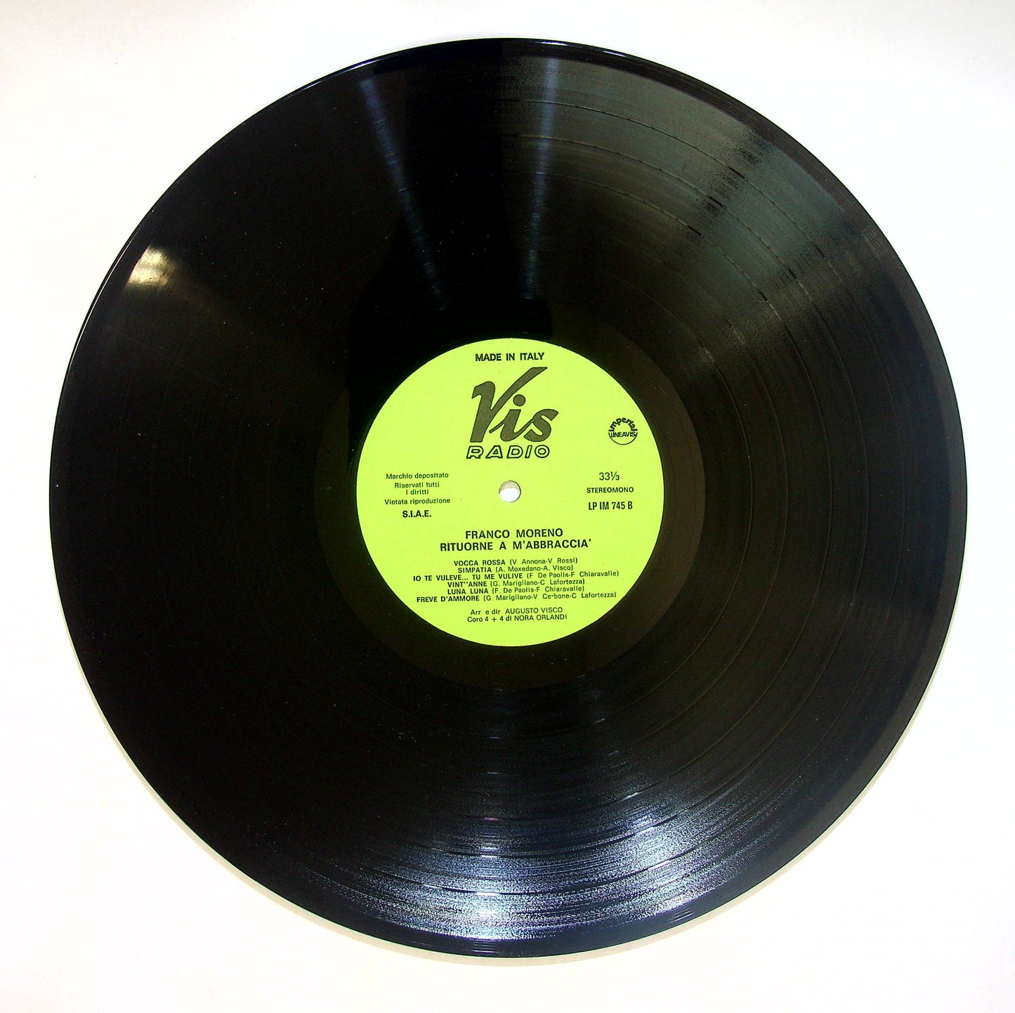 EBOND Franco Moreno - Rituorne A M'Abbraccia Vinile V083098