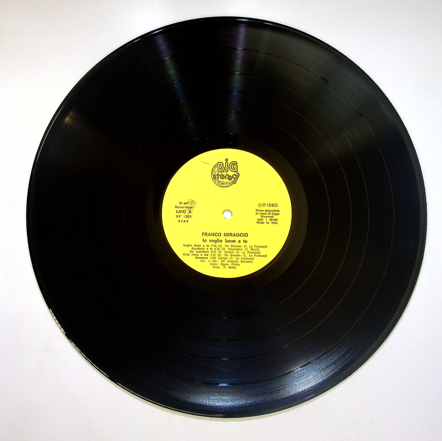 EBOND Franco Miraggio - Io Voglio Bene A Te Vinile V083099