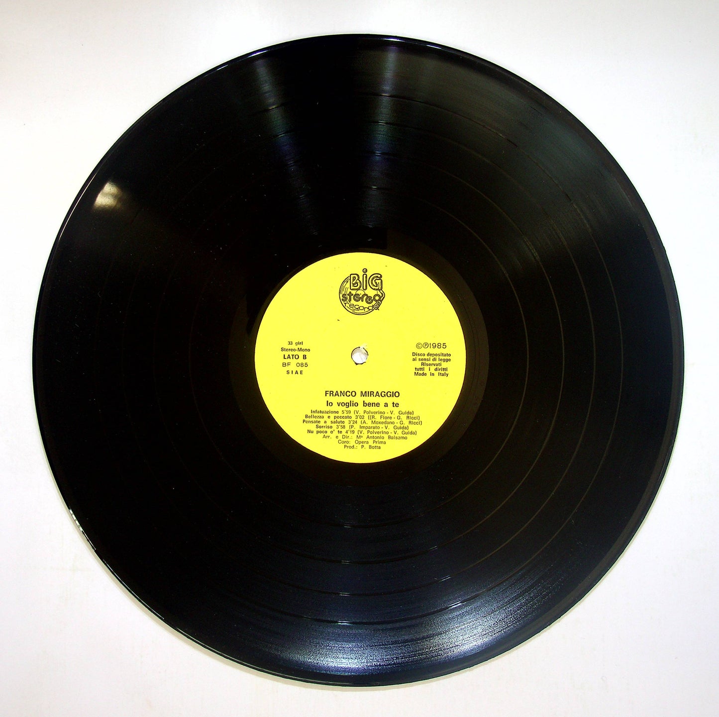 EBOND Franco Miraggio - Io Voglio Bene A Te Vinile V083099