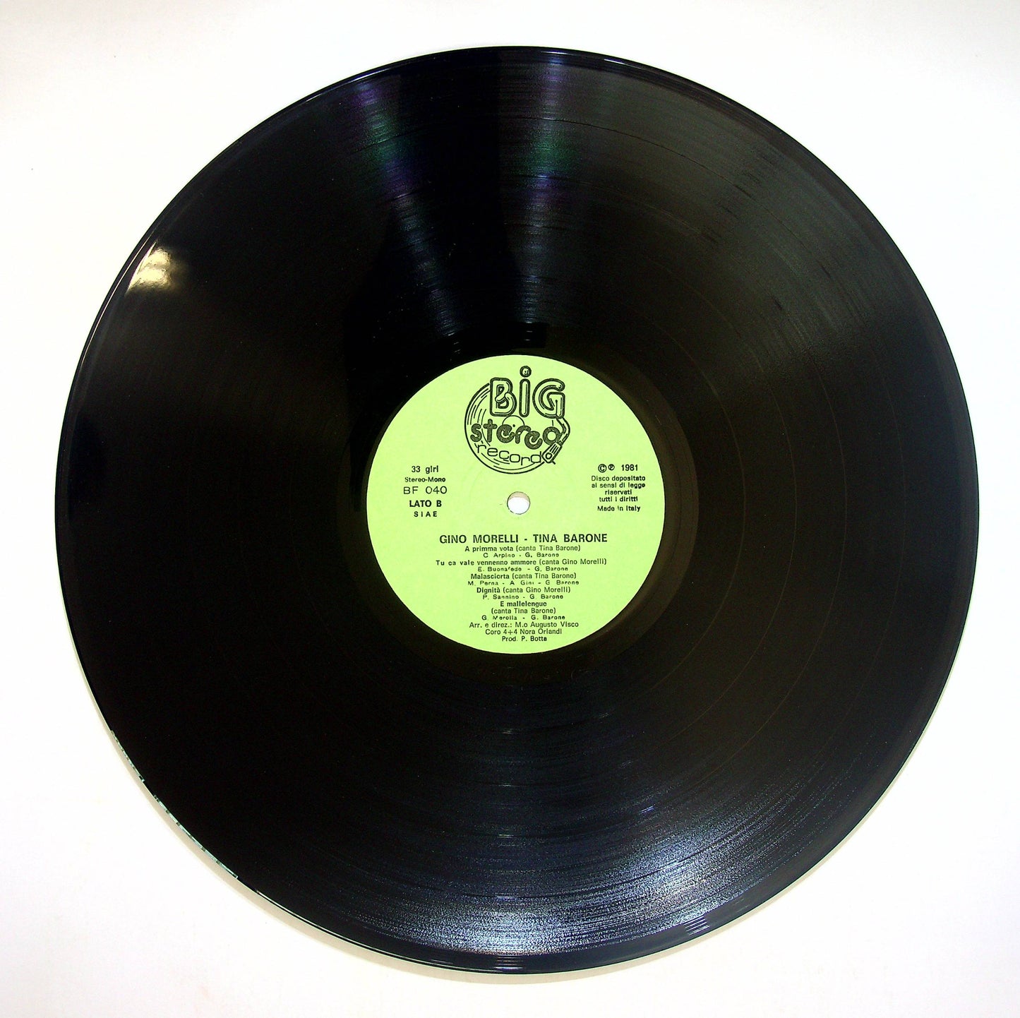 EBOND Gino Morelli , Tina Barone Vinile V083100