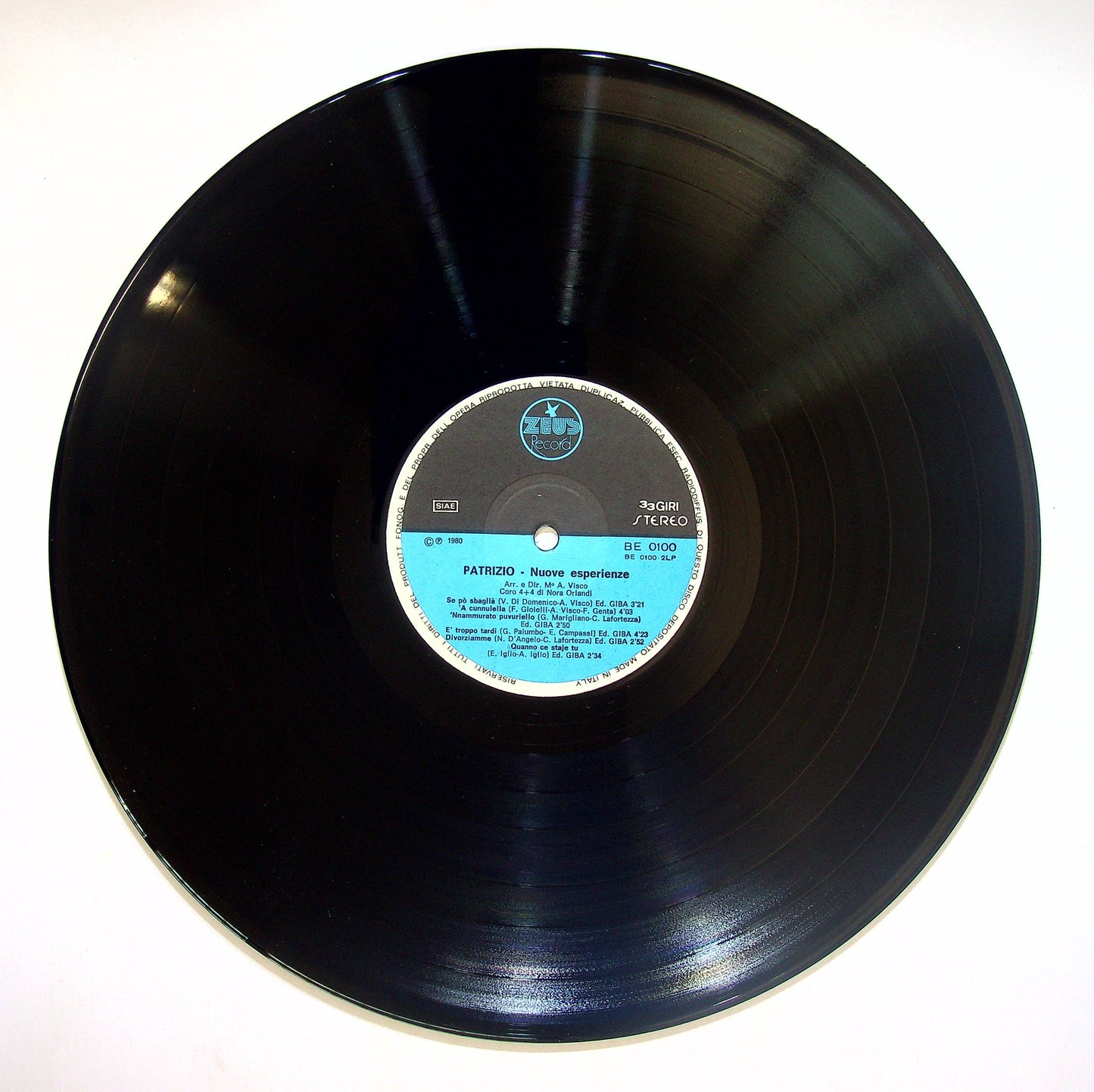 EBOND Patrizio - Nuove Esperienze Vinile V083109