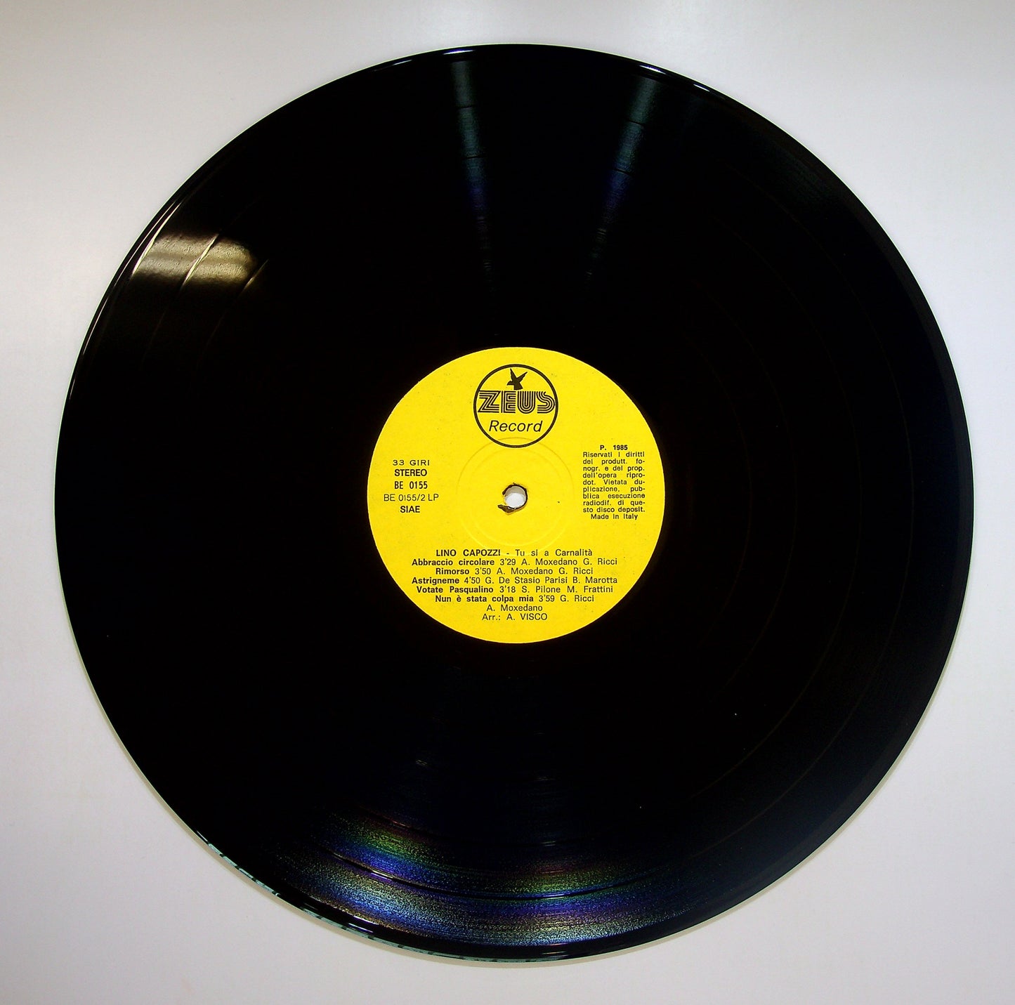 EBOND Lino Capozzi - Tu Si 'A Carnalita Vinile V083141