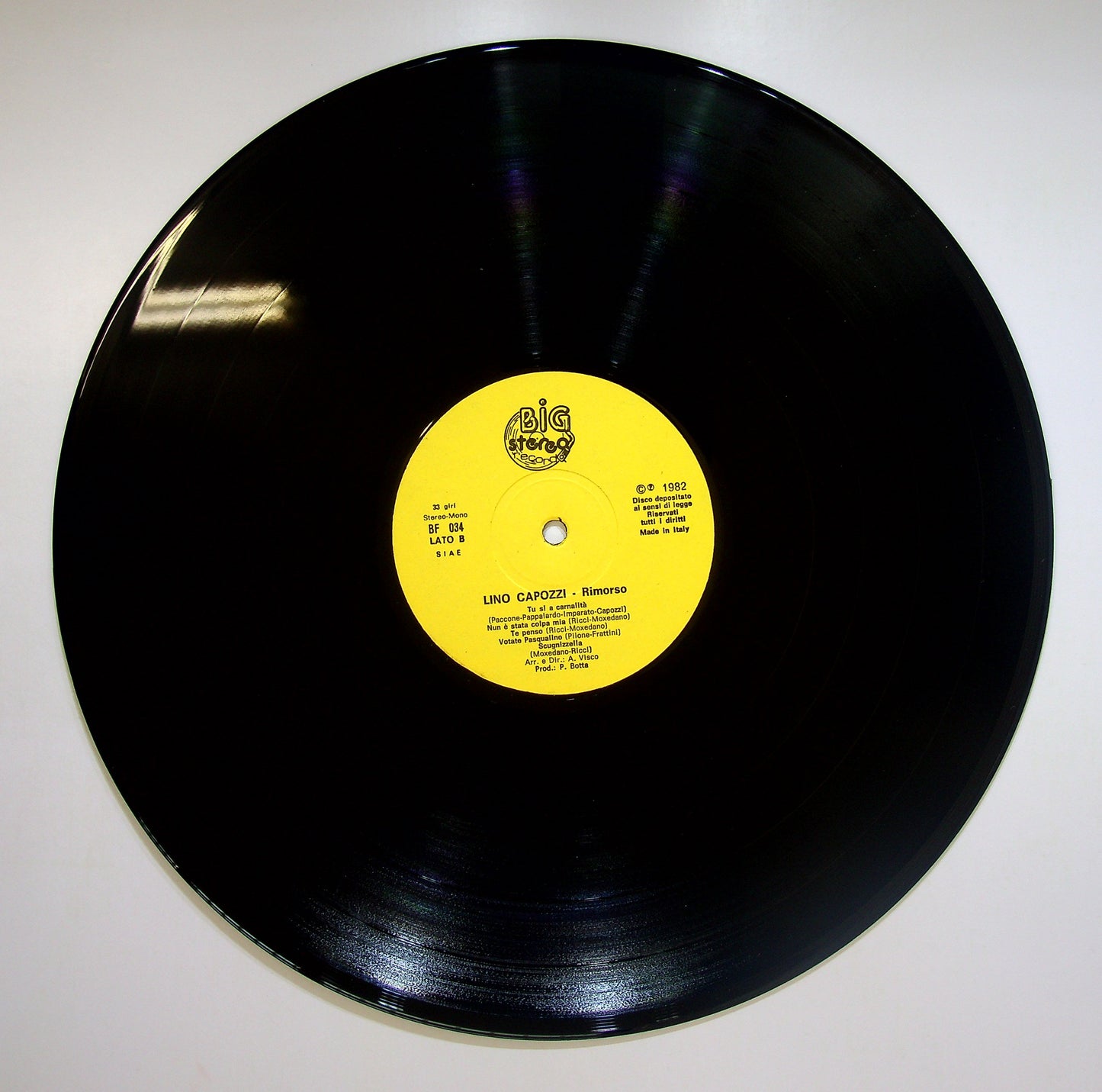 EBOND Lino Capozzi - Rimorso Vinile V083142
