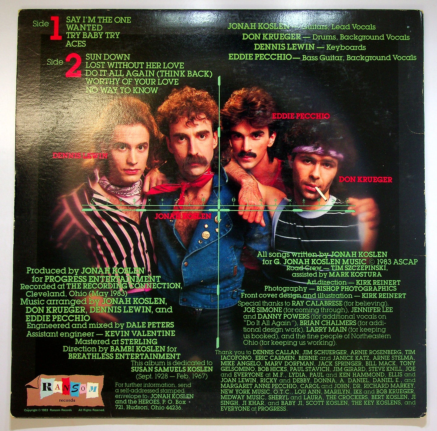 EBOND Jonah Koslen & The Heroes - Aces Vinile V084079