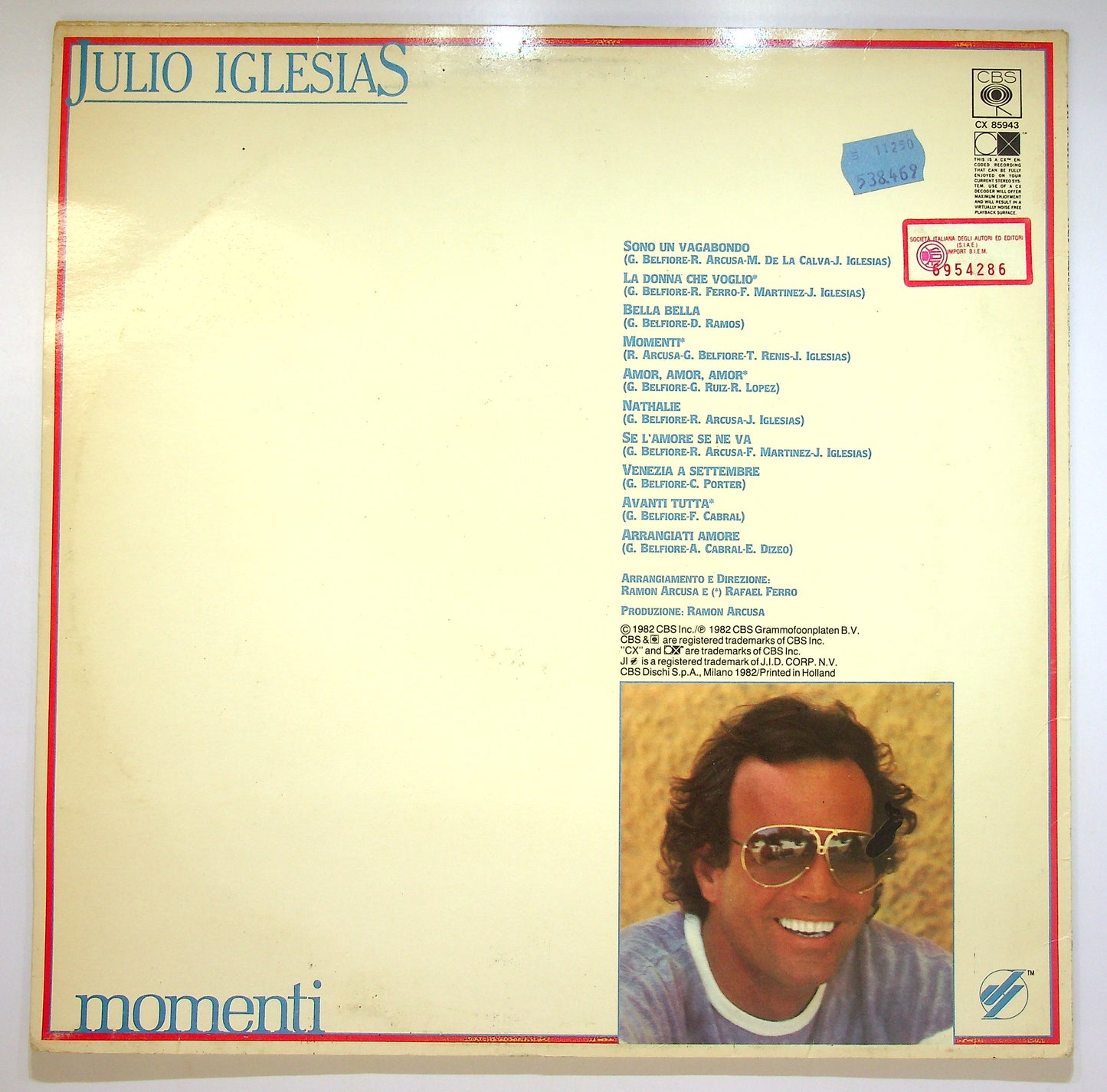 EBOND Julio Iglesias - Momenti Vinile V084089