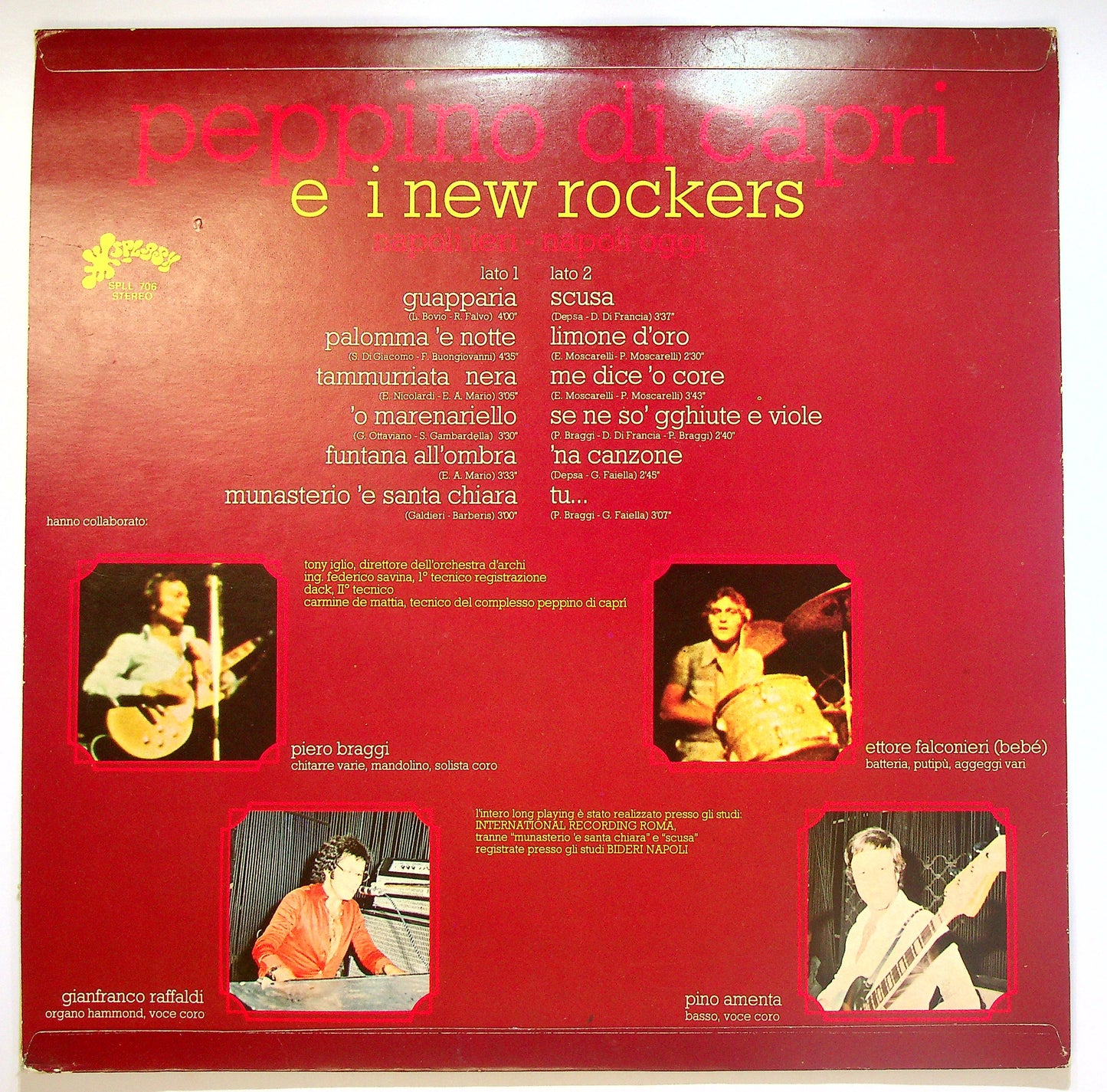 EBOND Peppino Di Capri & I New Rockers - Napoli Ieri Napoli Oggi Vinile V084098