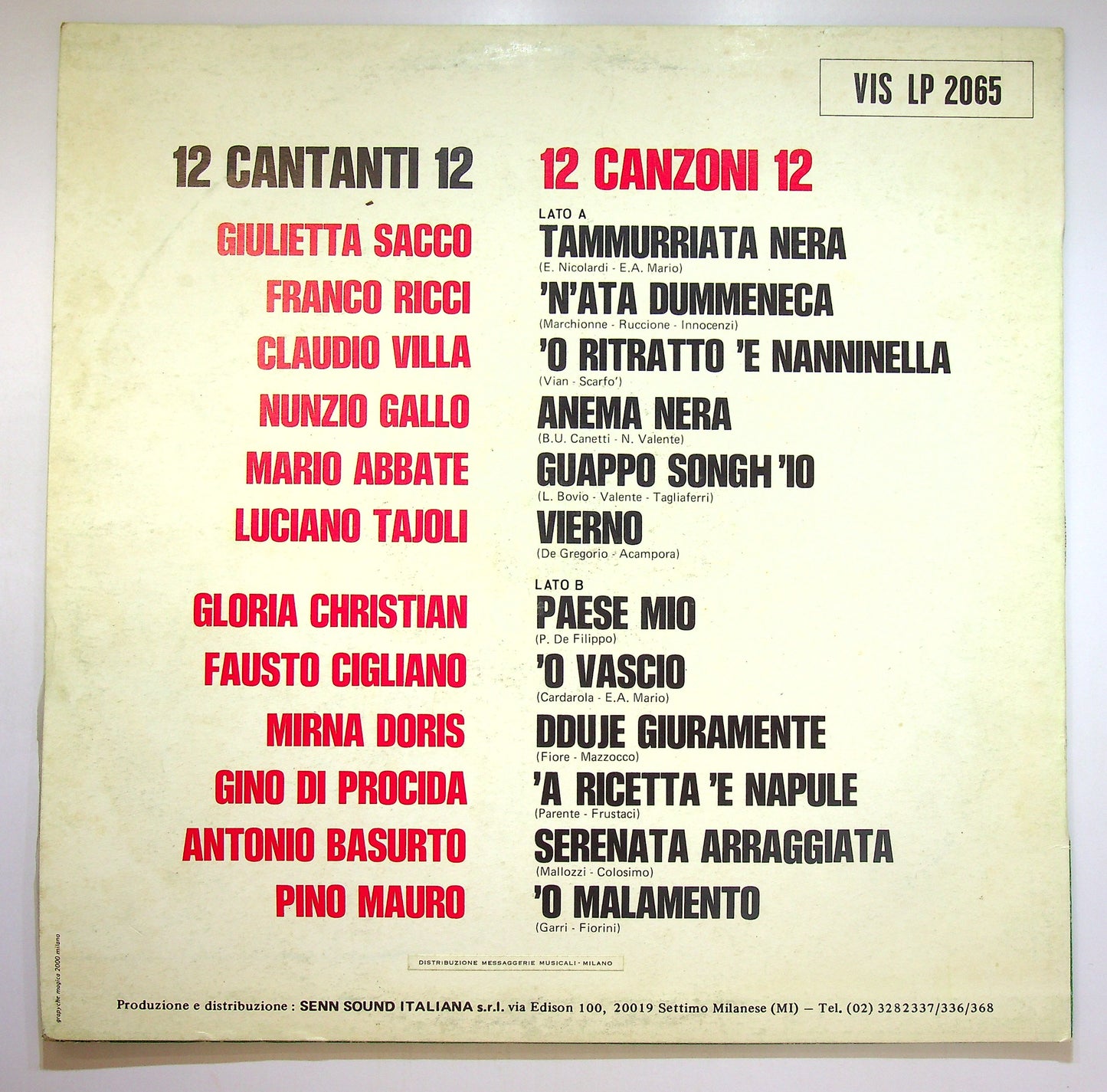 EBOND Various - Concerto Per Napoli Vol. 1 Vinile V084116