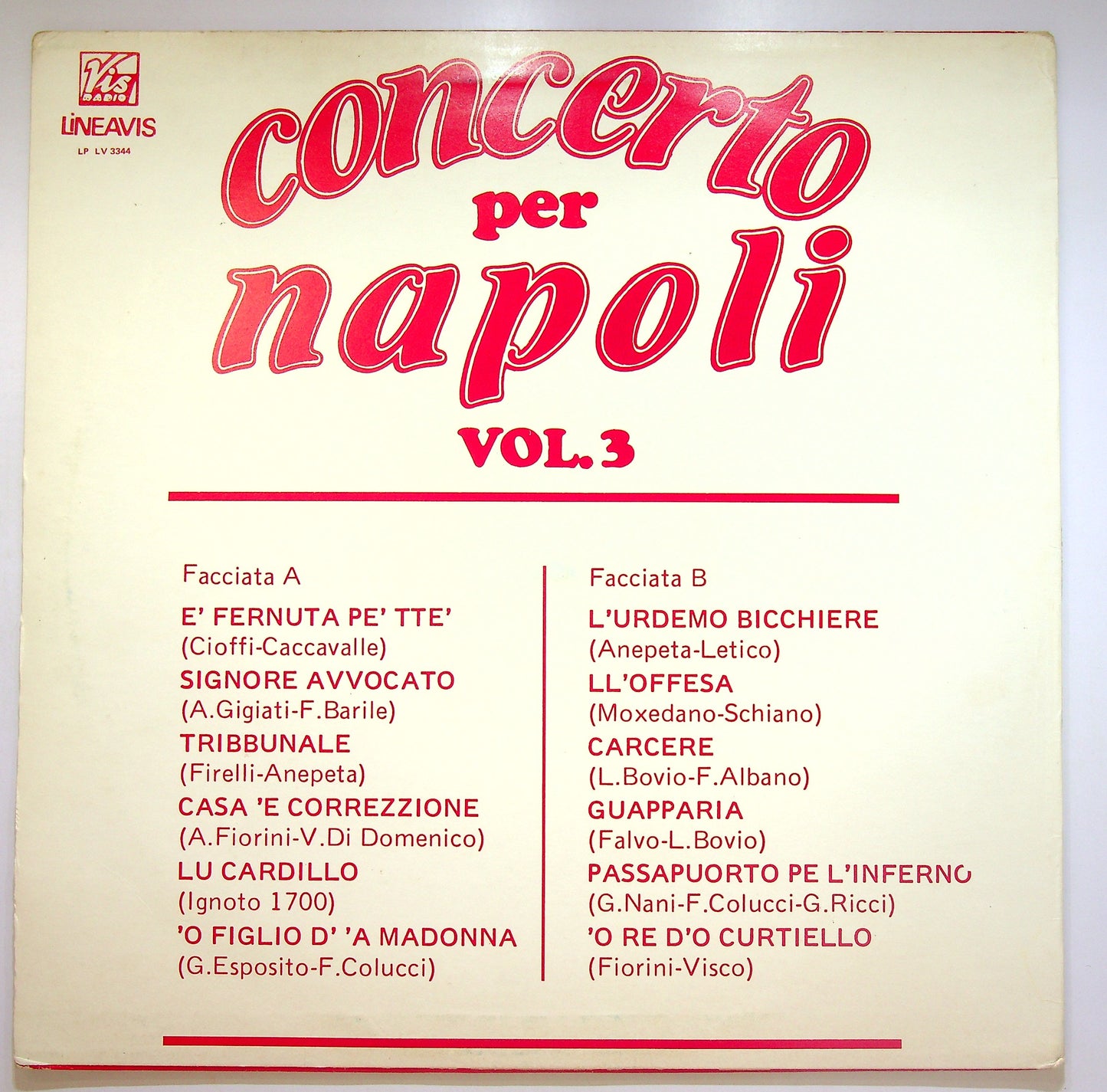 EBOND Various - Concerto Per Napoli Vol.3 Vinile V084117