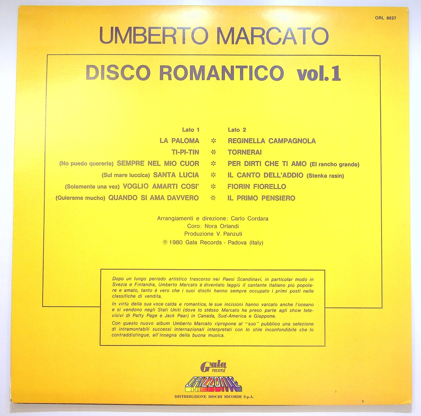 EBOND Umberto Marcato - Disco Romantico Vol. 1 Vinile V084120
