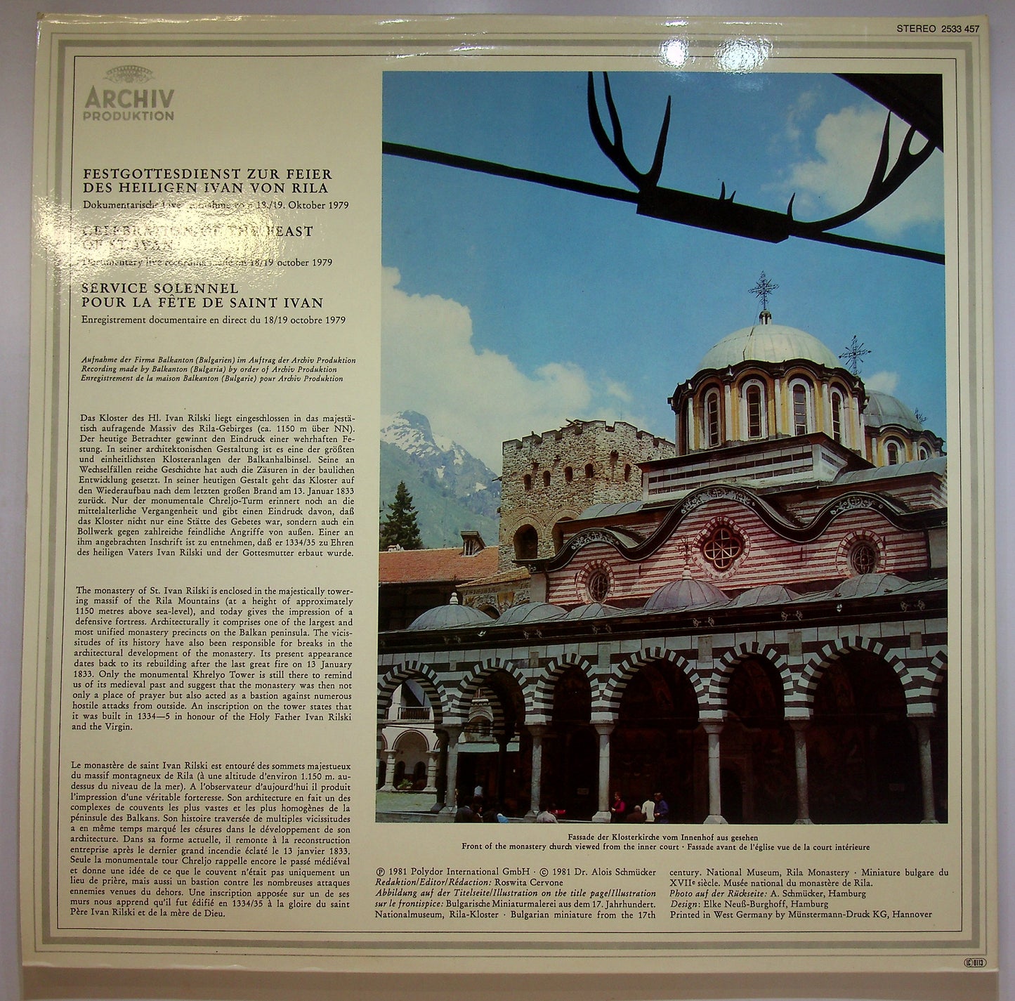 EBOND Festgottesdienst Zur Feier Des Hl. Ivan Von Rila Vinile V084142