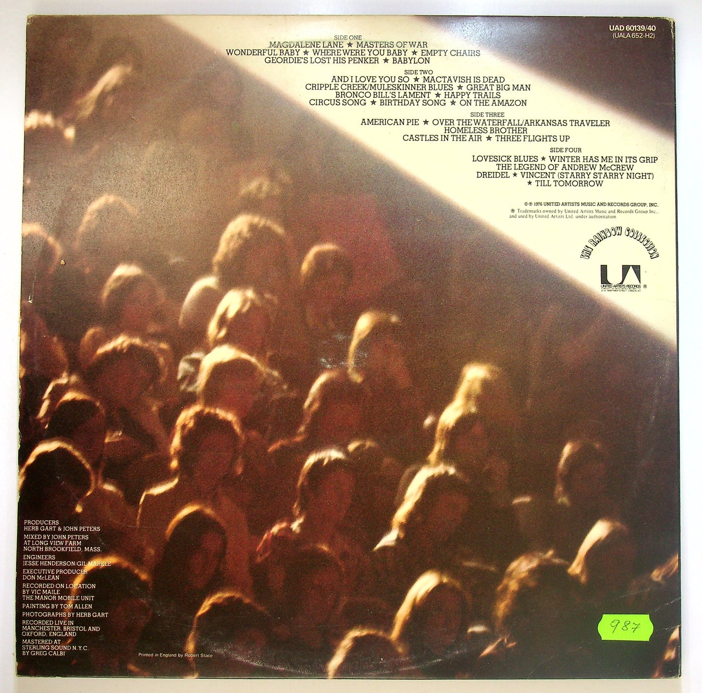 EBOND Don McLean - Solo Vinile V085055