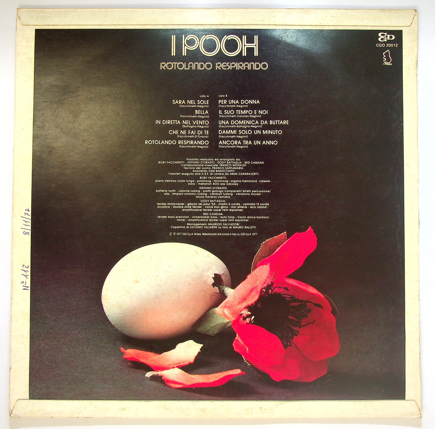 EBOND I Pooh - Rotolando Respirando Vinile V085069