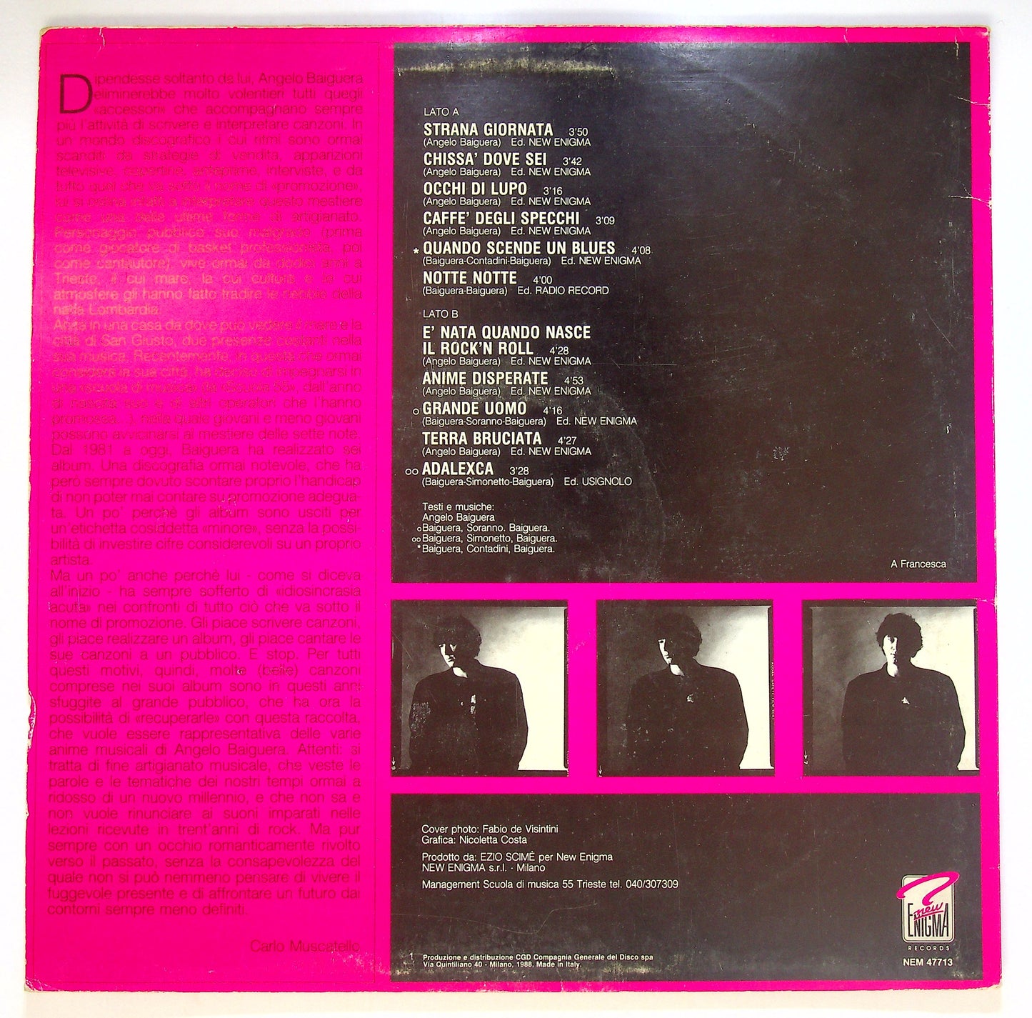 EBOND Angelo Baiguera - Cinquantacinque Vinile V085081