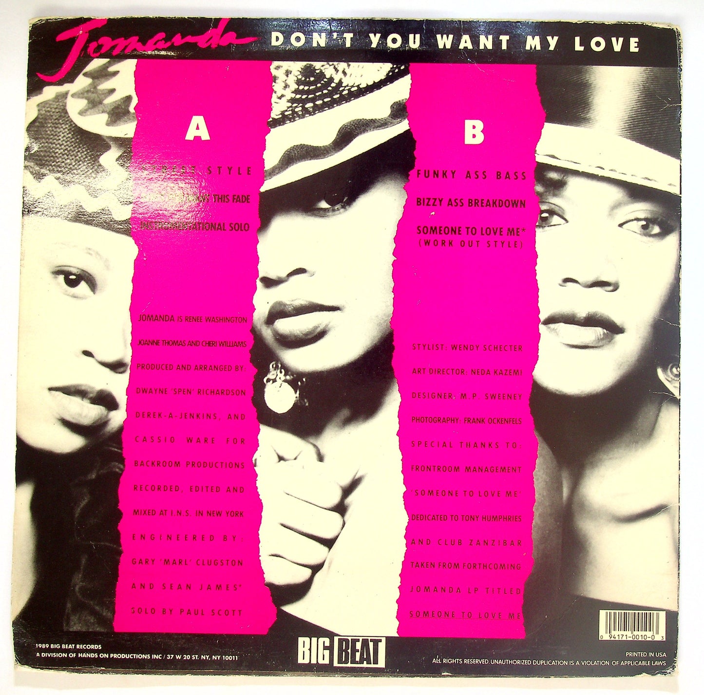 EBOND Jomanda - Don't You Want My Love Vinile V085097