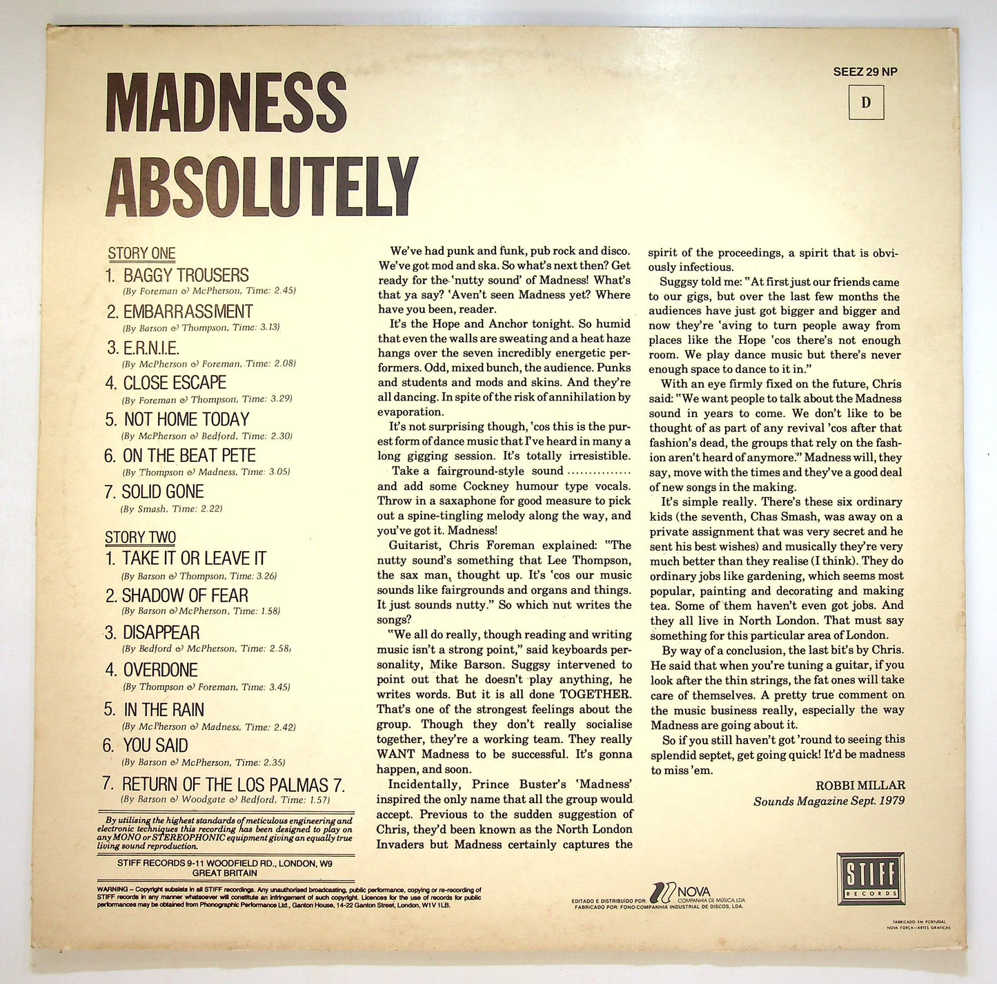 EBOND Madness - Absolutely Vinile V086000
