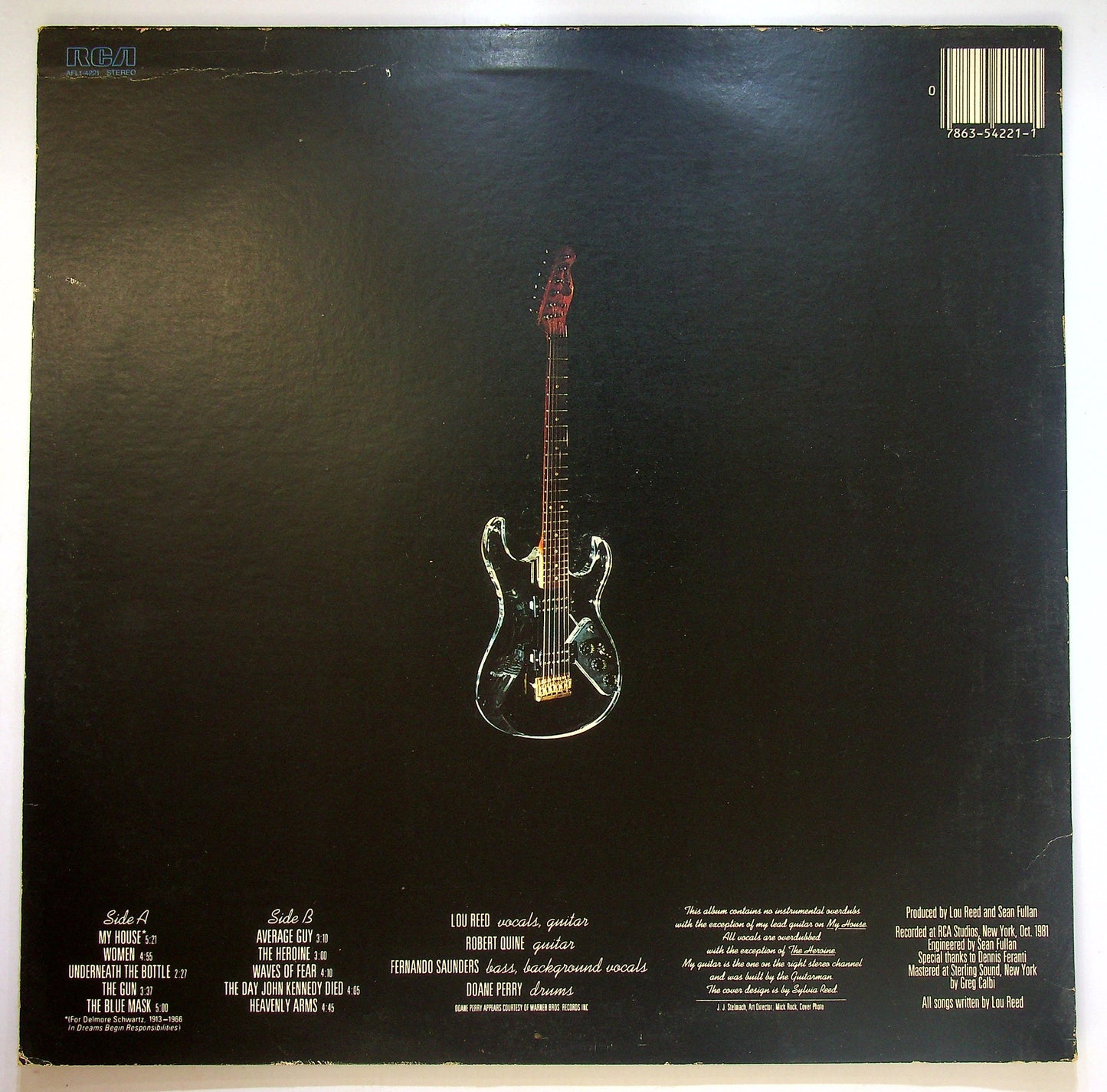 EBOND Lou Reed - The Blue Mask Vinile V086004